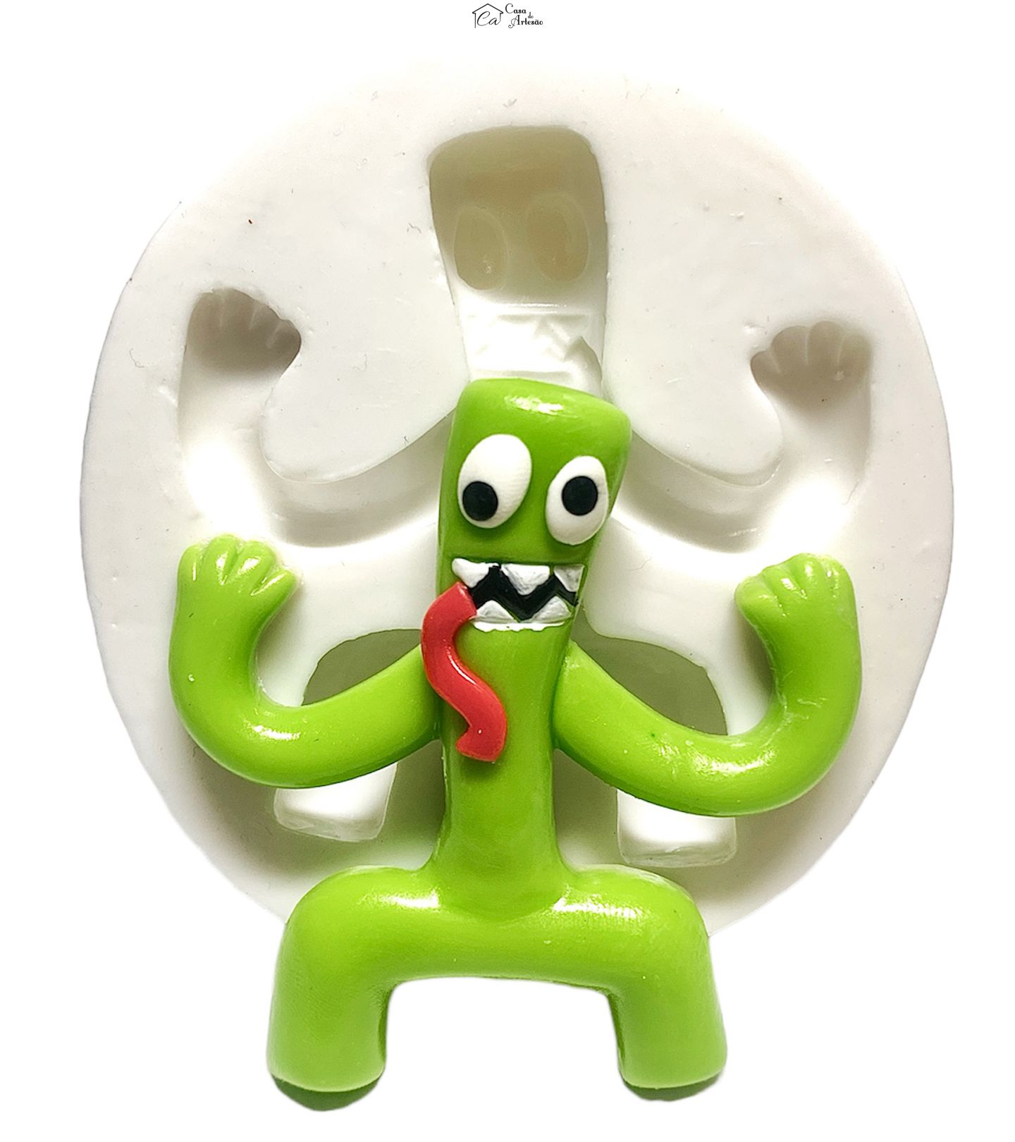 Molde de silicone - Rainbow Friends - Verde - Grande - P1228