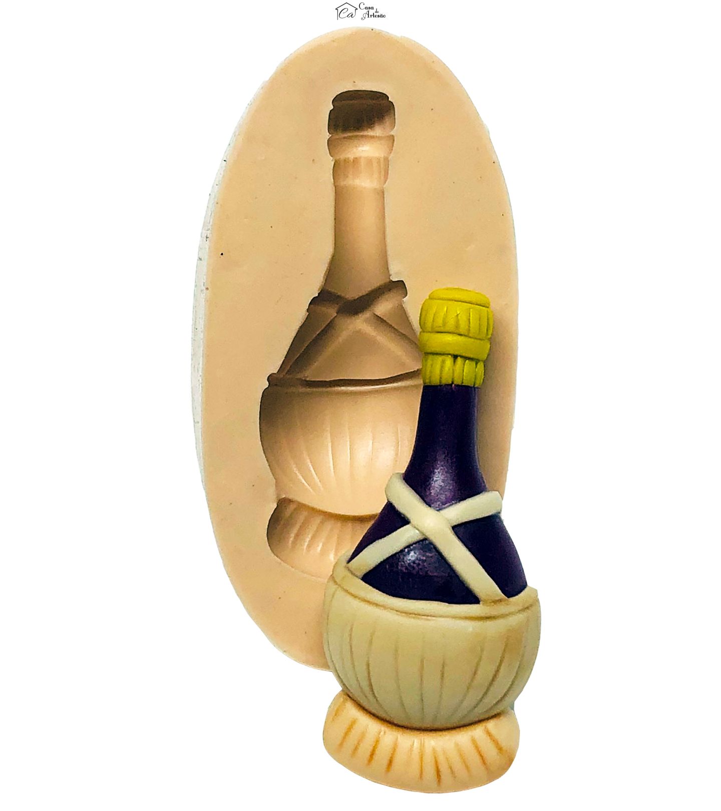 Molde de silicone - Garrafa de Vinho - Media - P720