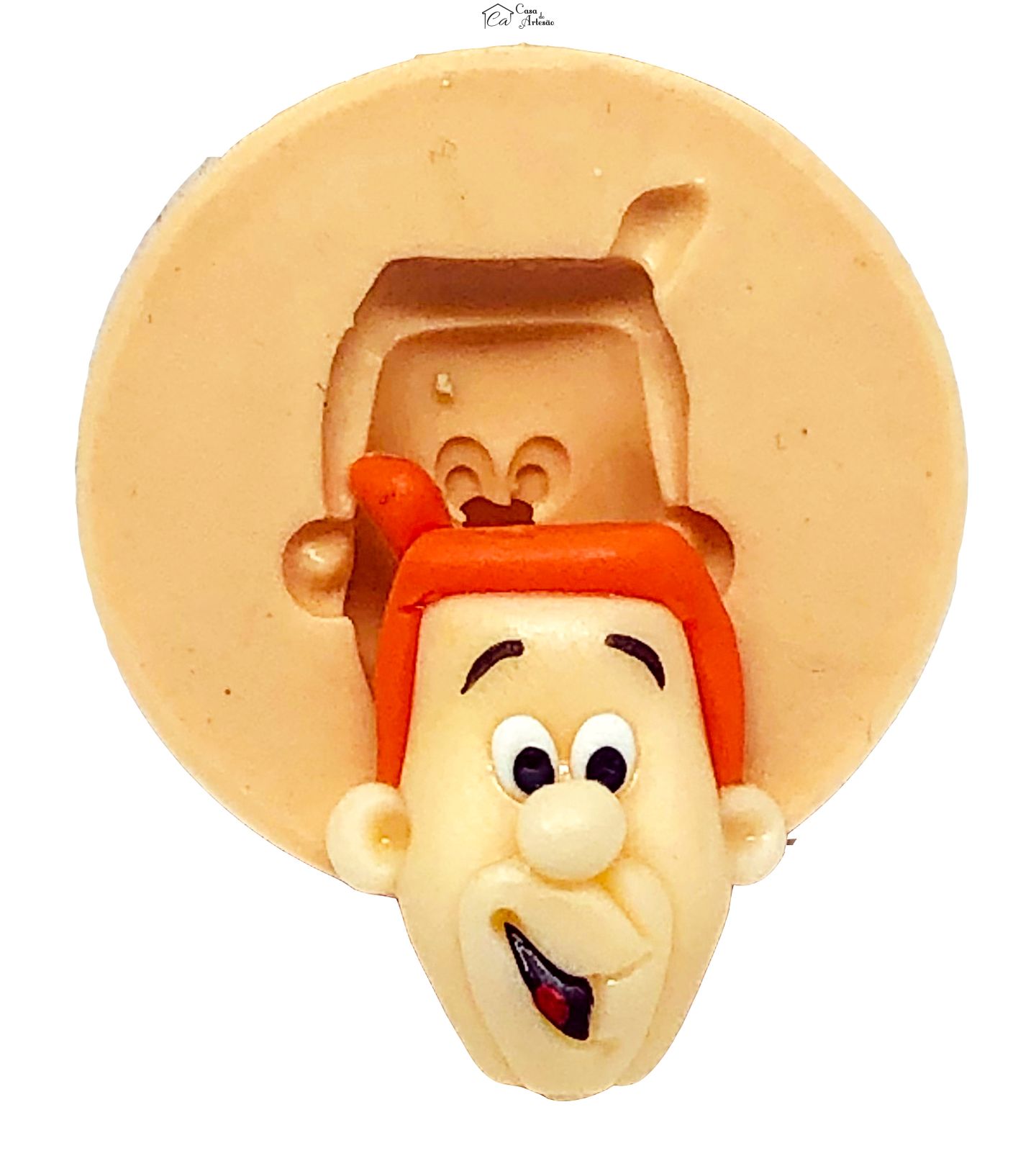 Molde de silicone - Os Jetsons - Rosto George - Pequeno - P651