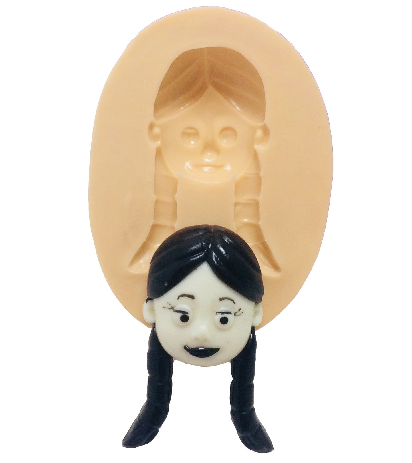 Familia Addams - Rosto Wandinha - Medio - P400