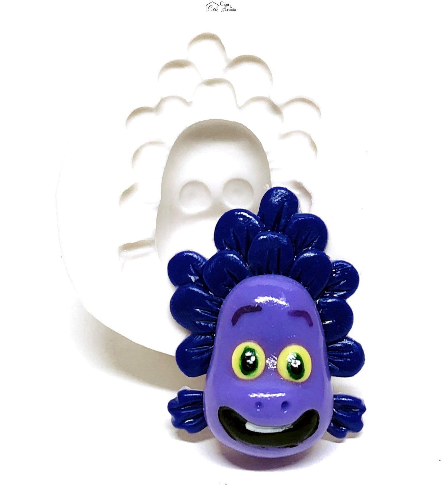 Molde de silicone - Luca - Rosto Alberto Monstro - Medio - P1088