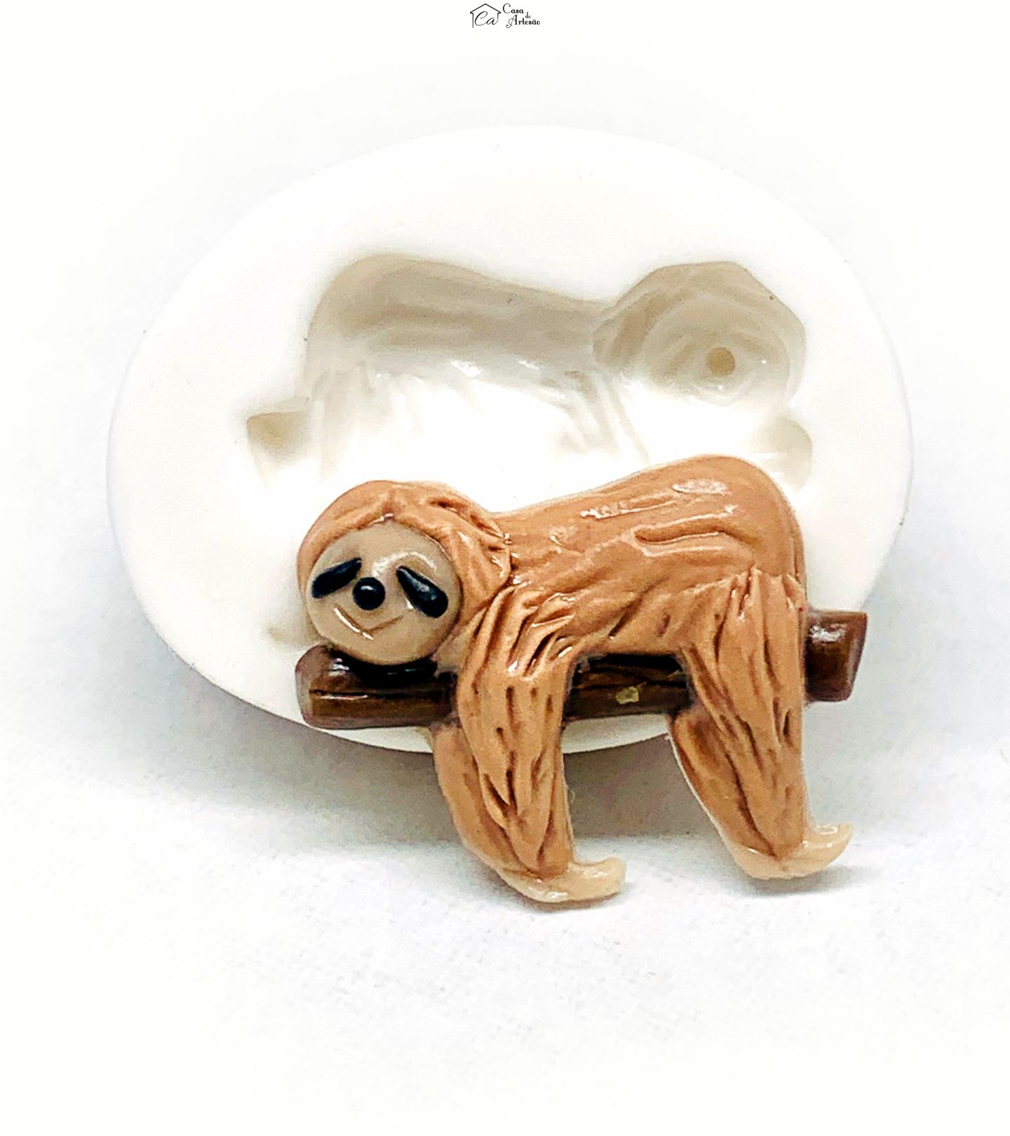 Molde de silicone - Bicho Preguiça - Pequeno - P1157