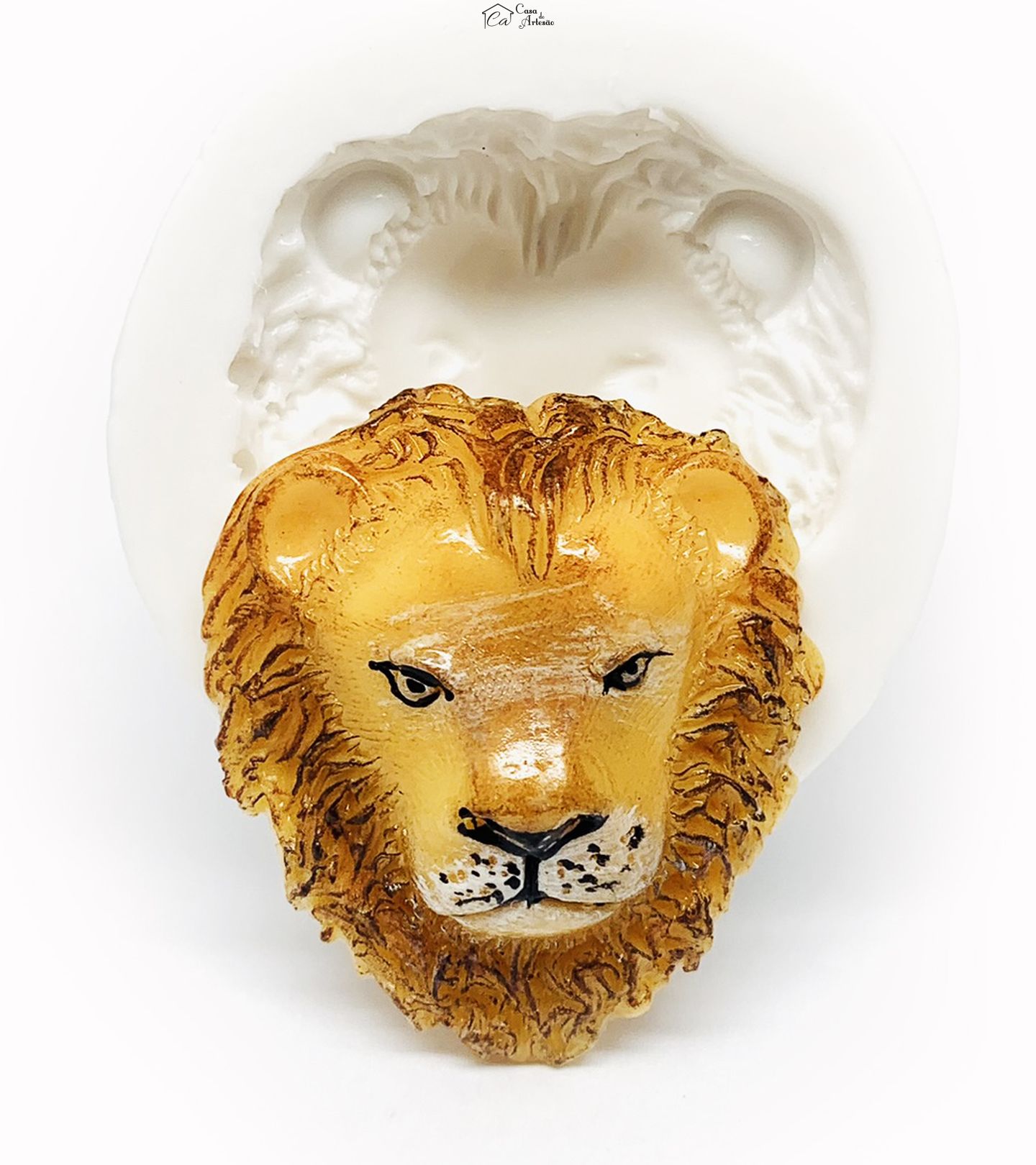 Molde de silicone - Leao - Rosto Medio - P1174