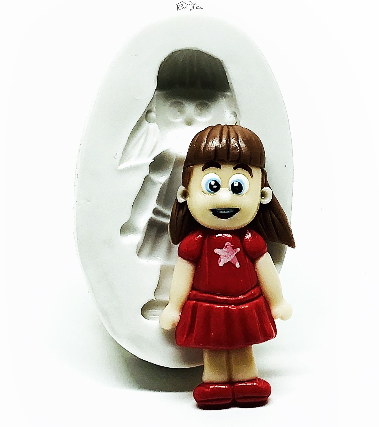 Molde de silicone - Os Aventureiros - Aventureira Vermelha - Media - P1018