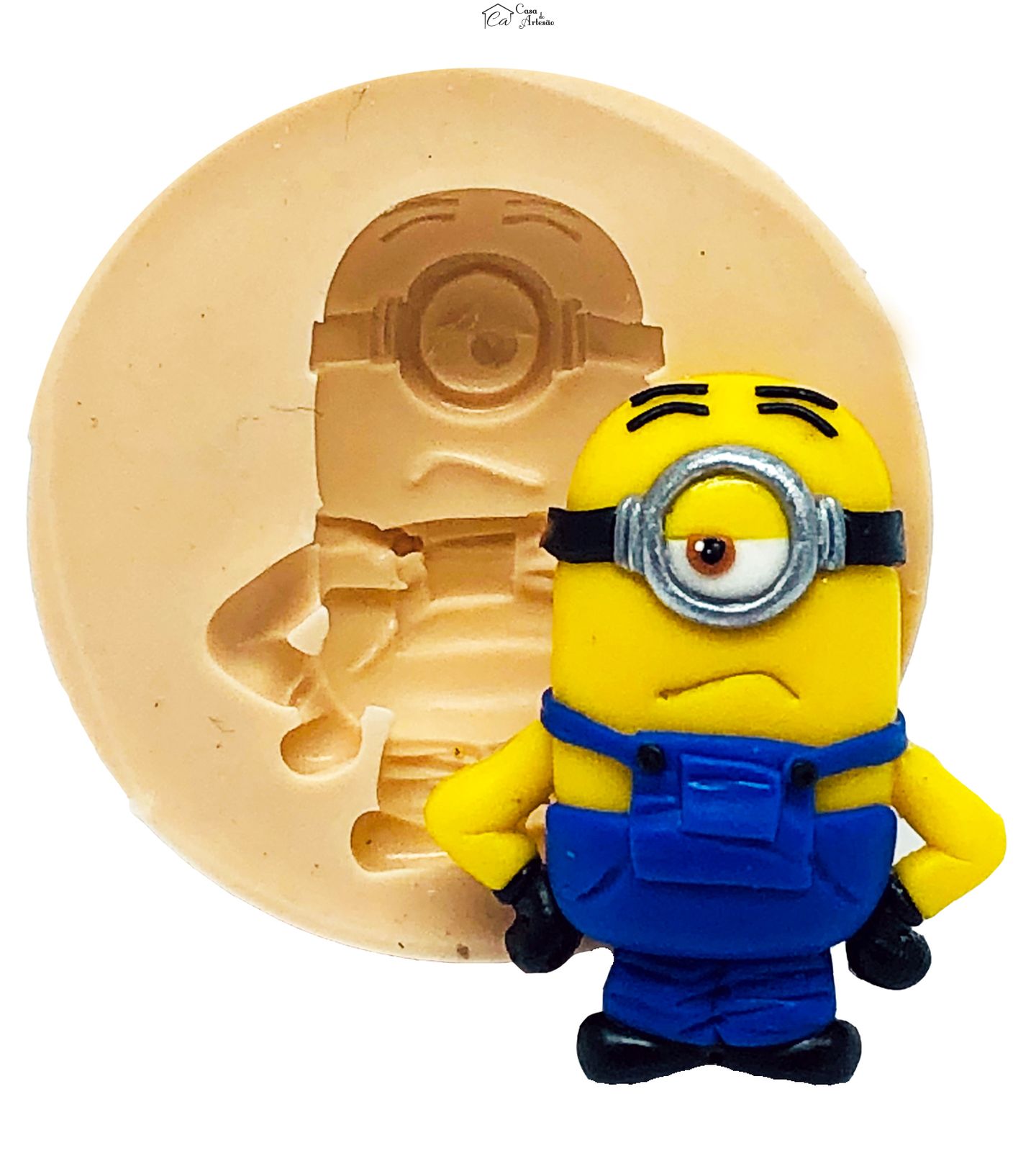 Molde de silicone - Meu Malvado Favorito - Minion Stuart - Medio - P780