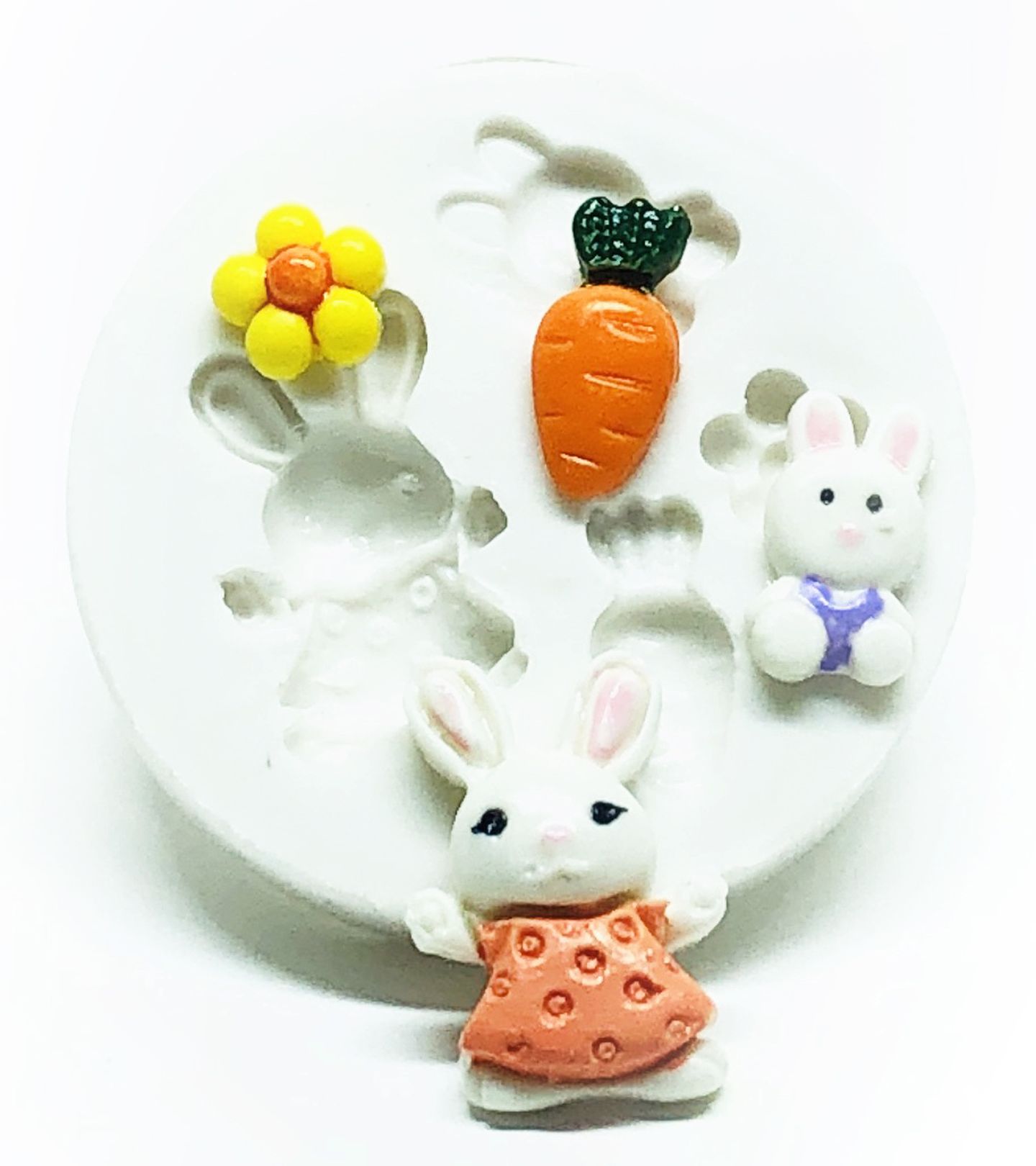 Molde de silicone - Coelho - Kit - PP - P719