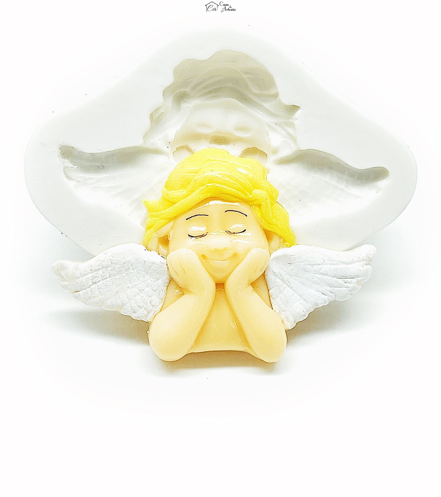 Molde de silicone - Anjo - Modelo 1 -Tamanho Único - P1150