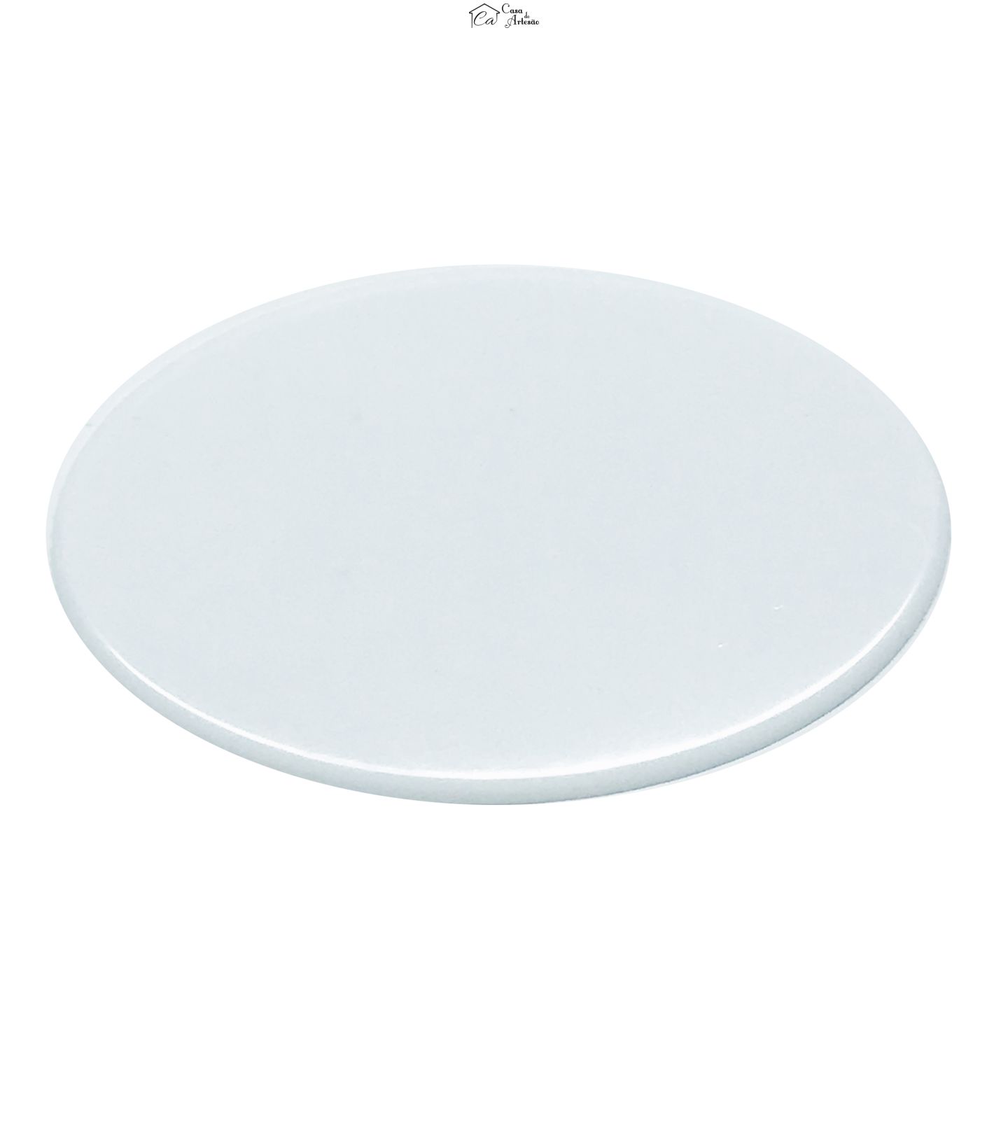 Base Acrilica - Oval - Pq - (Ø 8 X 5 cm) - Emb.C/ 6 pç