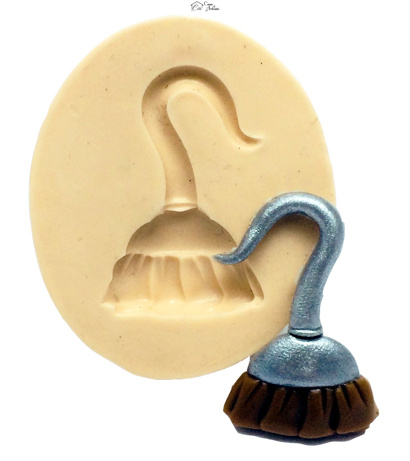 Molde de silicone - Pirata - Gancho - P180