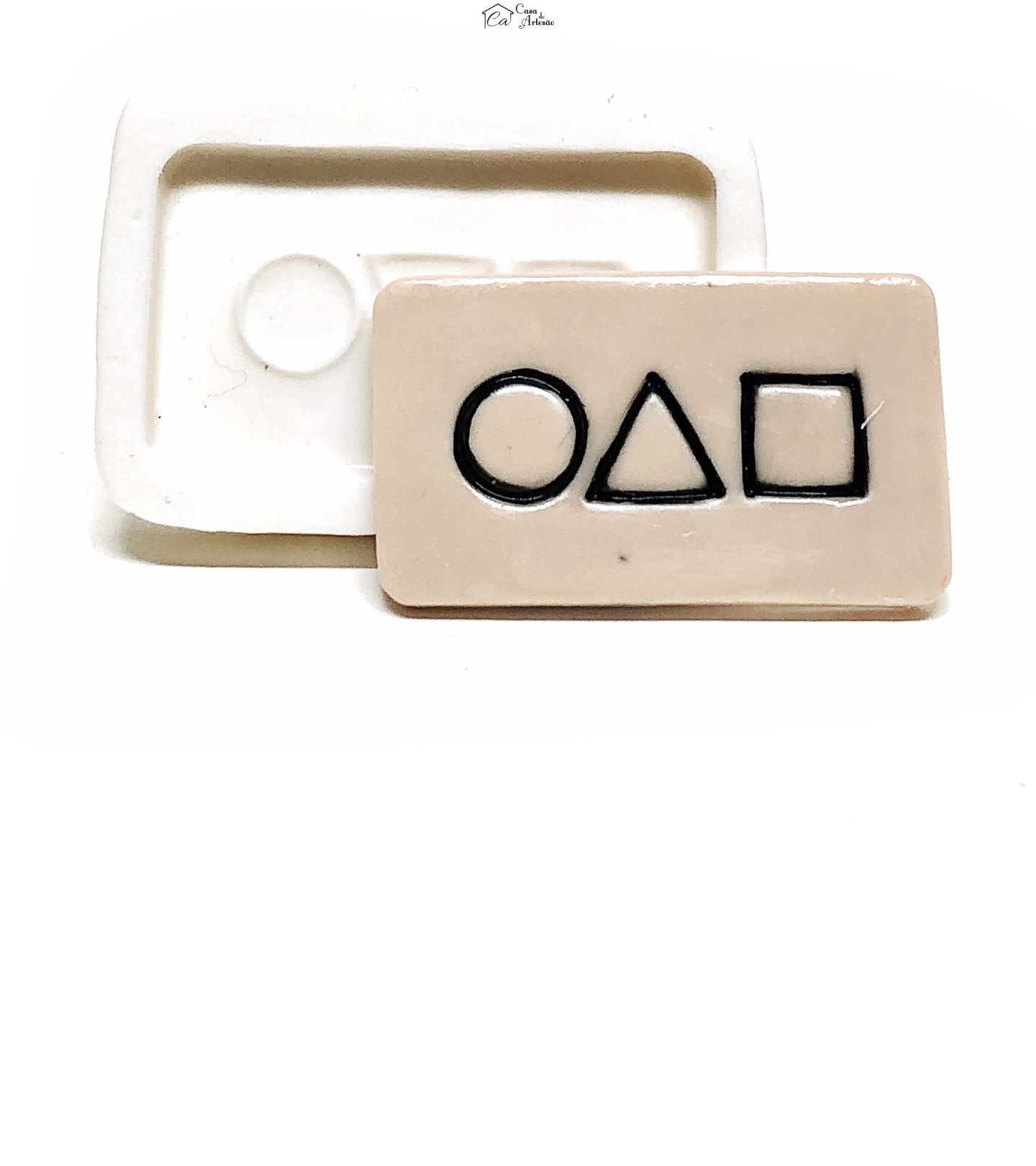 Molde de silicone - Round 6 - Cartao Visita - Grande - P1104