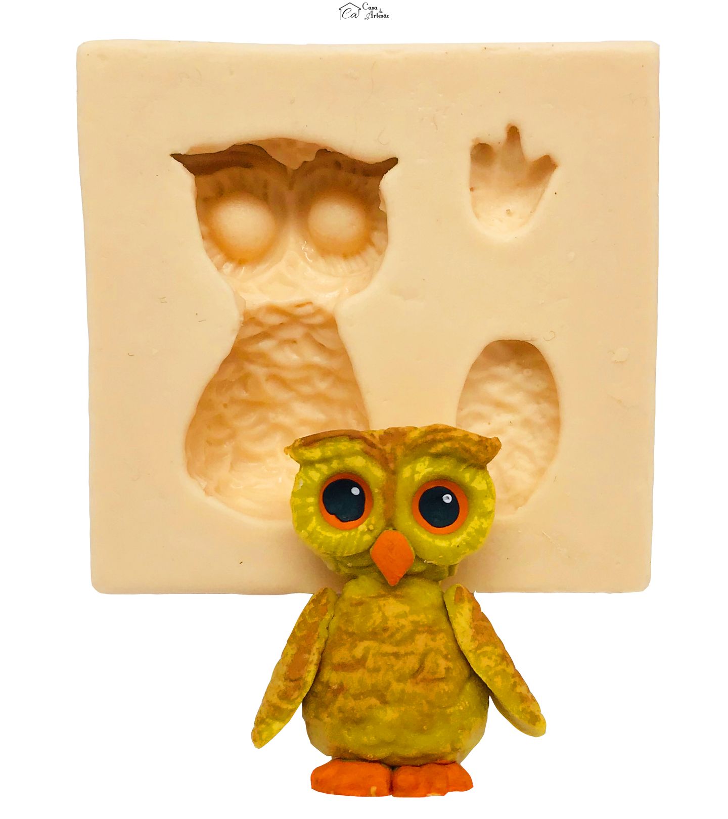 Molde de silicone - Coruja p/ Lápis - P87