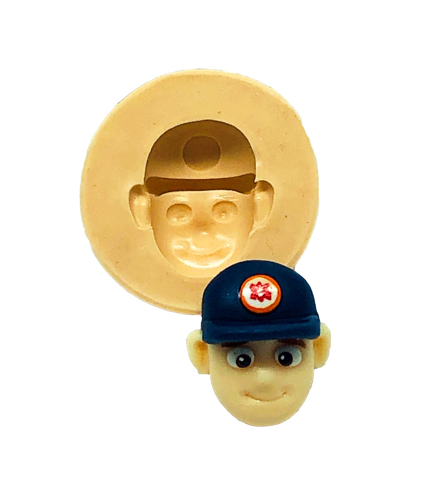 Molde de silicone - Samu - Rosto Enfermeiro - Pequeno - P784