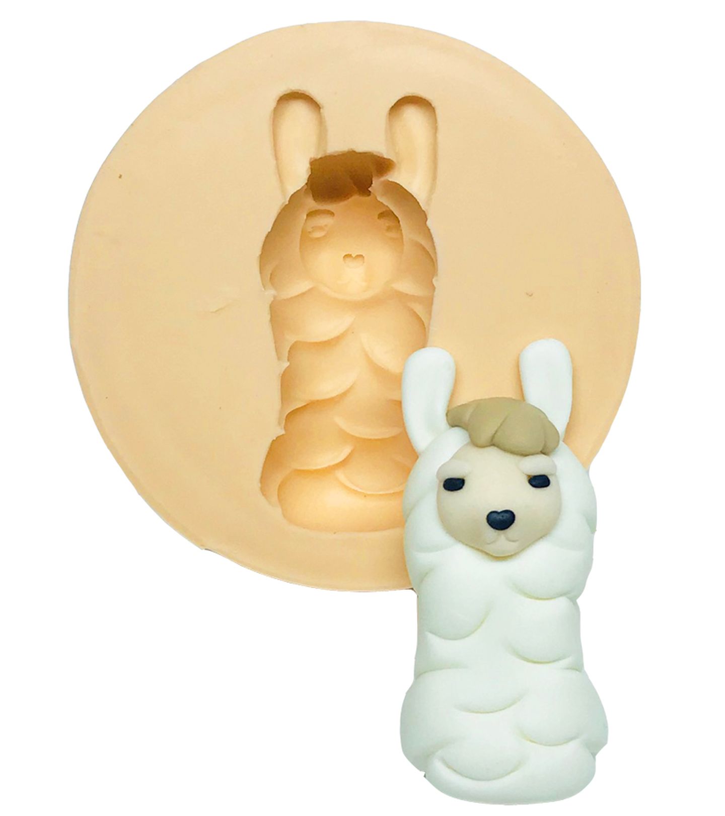 Molde de silicone - Lhama- Rosto Medio - P548