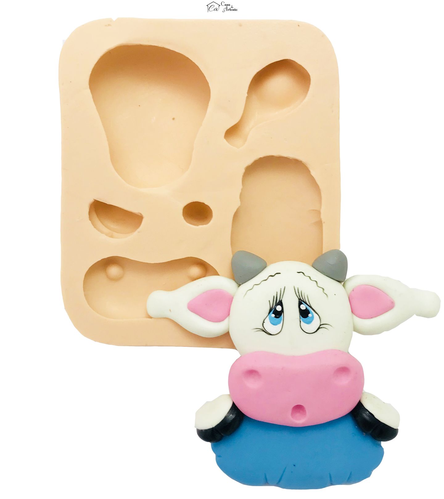 Molde de silicone - Vaca - Porta Nome - P130