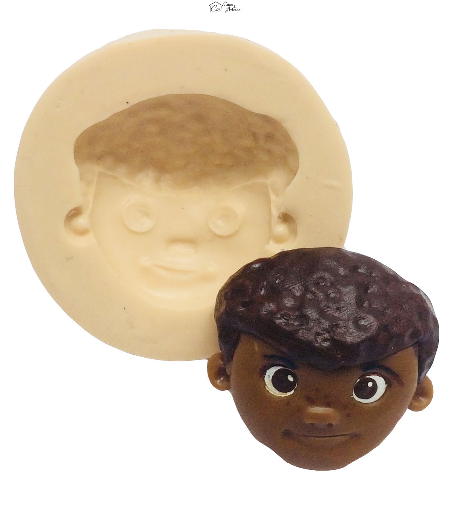 Molde de silicone - Doutora Brinquedos - Rosto Donny Pequeno