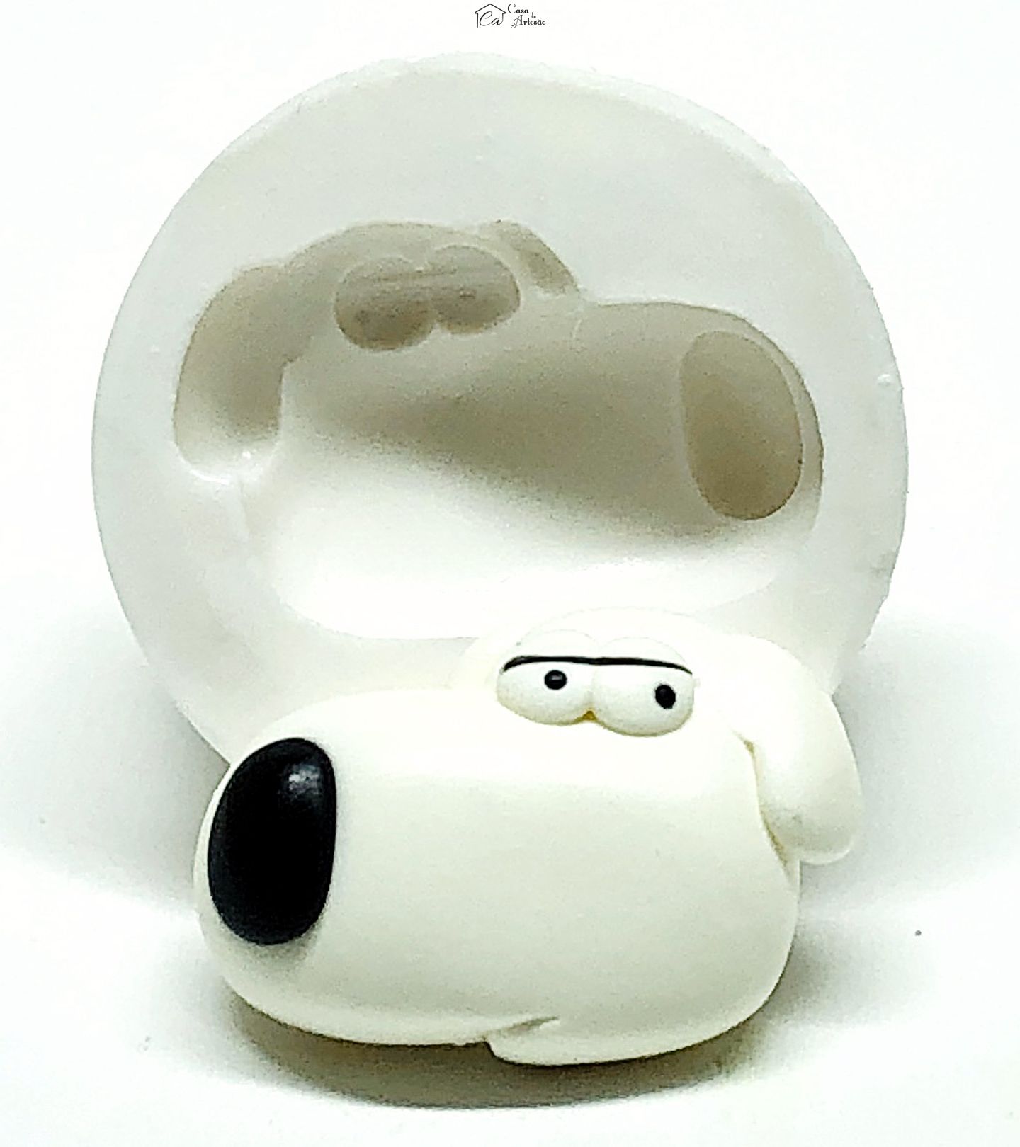 Molde de silicone - Uma Familia da Pesada - Rosto Brian - Medio - P956