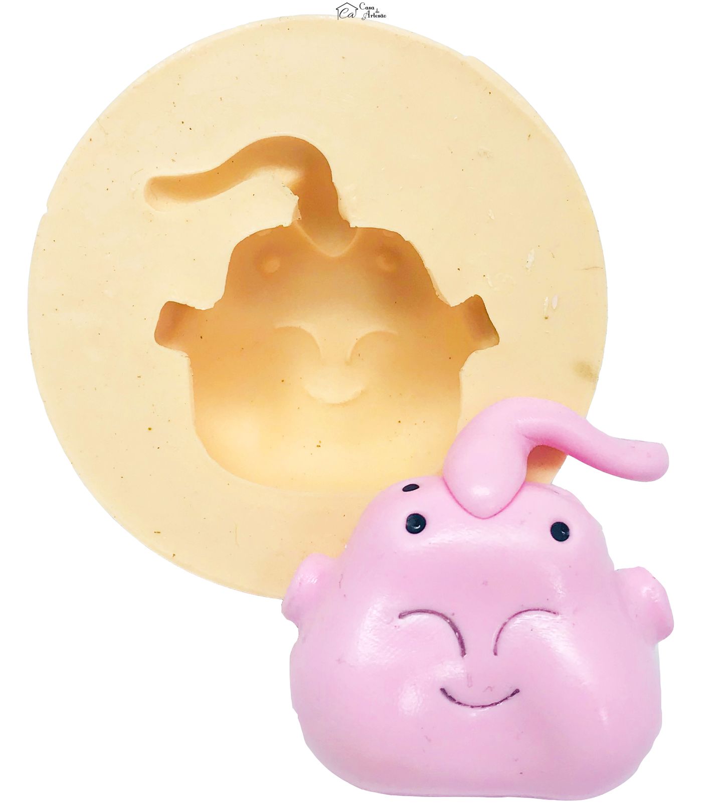 Molde de silicone - Dragon Ball - Rosto Majin Boo - Grande - P468