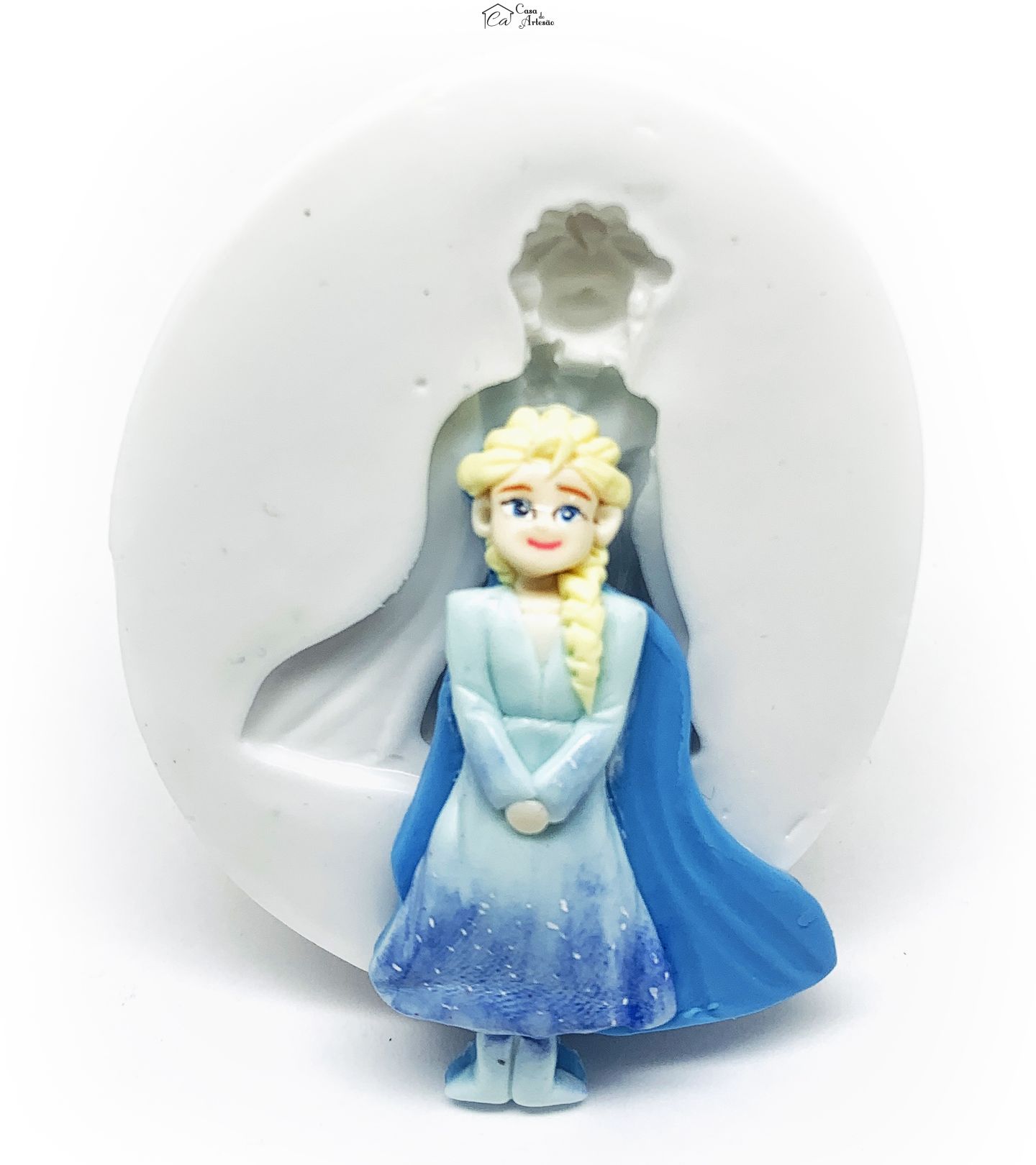 Molde de silicone - Frozen II - Elsa - Media - P740