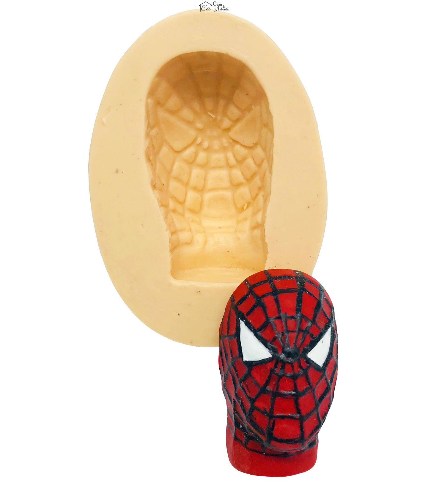 Molde de silicone - Homem Aranha - Rosto II