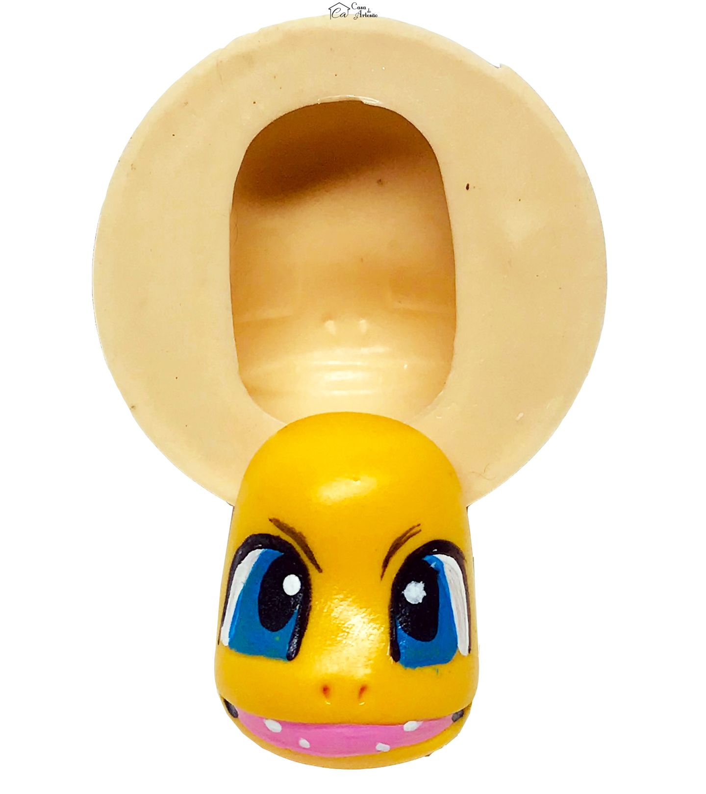 Molde de silicone - Pokemon - Rosto Charmander - Pequeno - P618