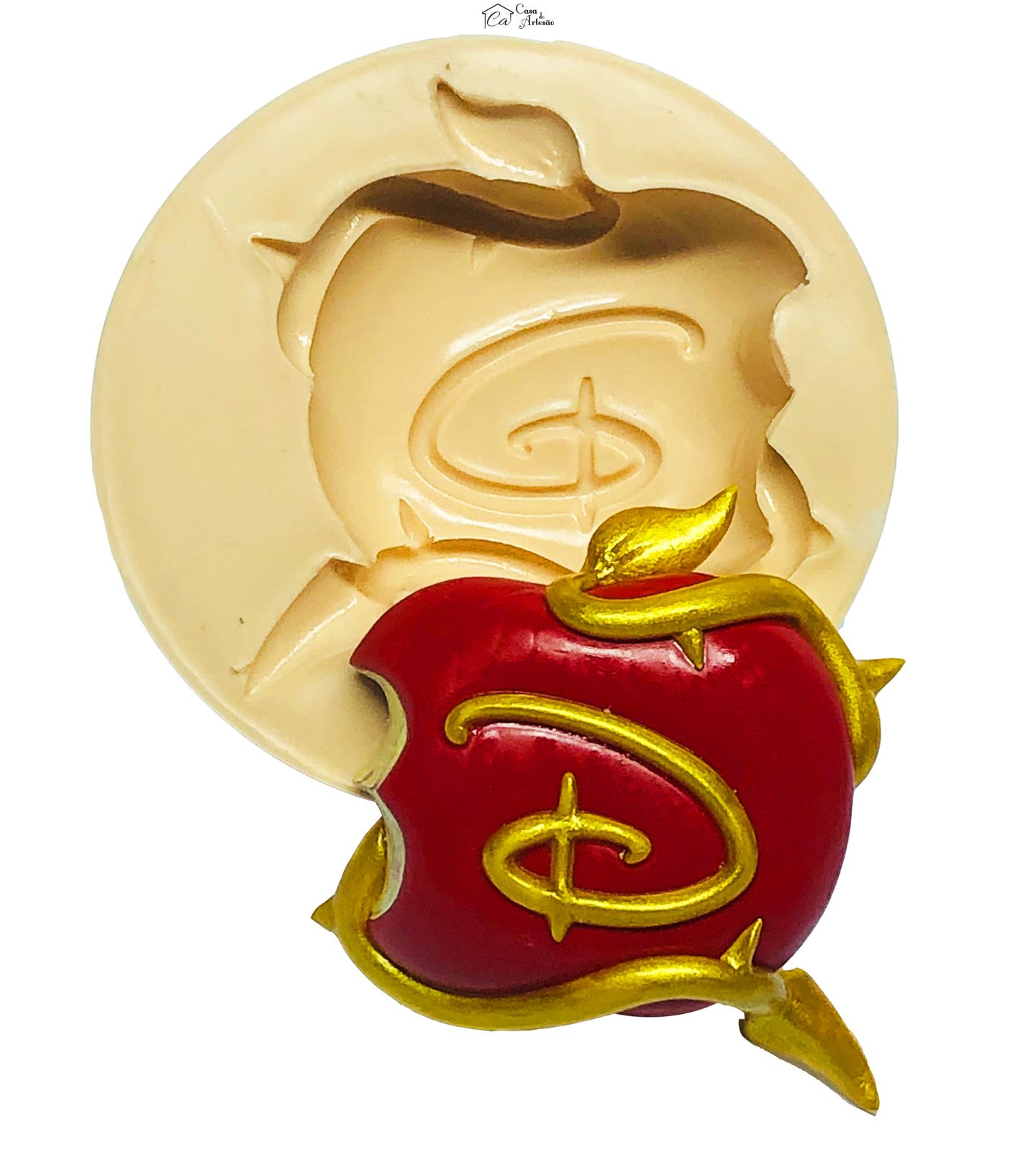 Molde de silicone - Descendentes - Maça - Grande - P702