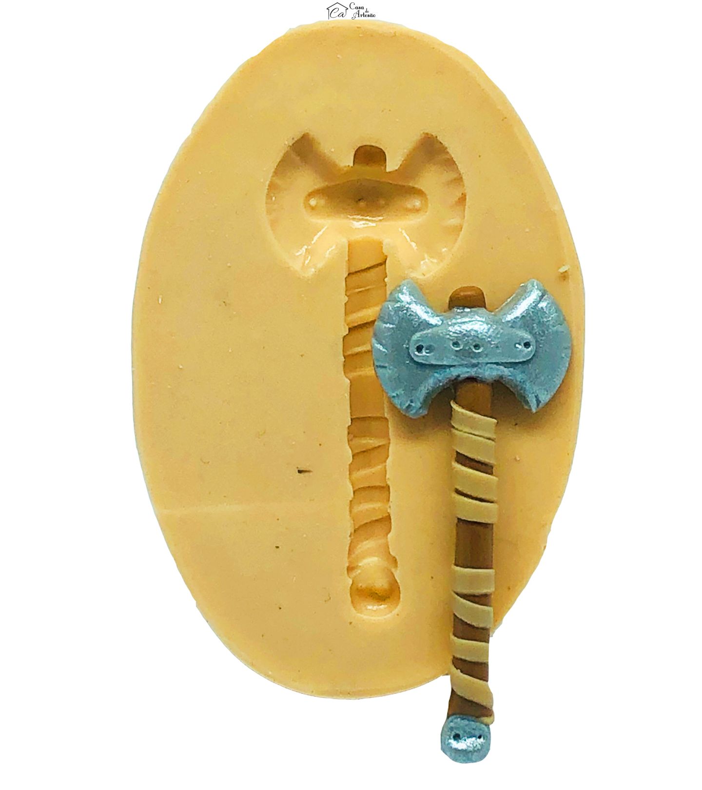 Molde de silicone - Como Treinar seu Dragão - Machado Astrid - Pequeno - P802