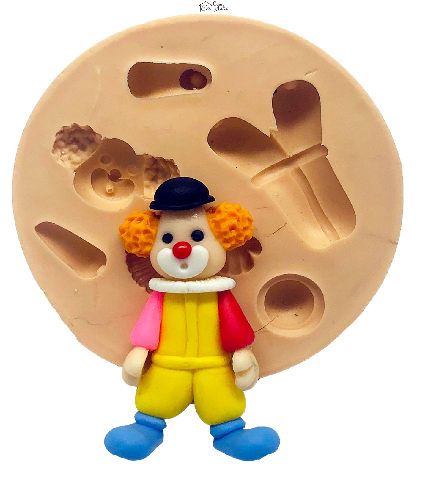 Molde de silicone - Circo - Palhaço - Medio - P880