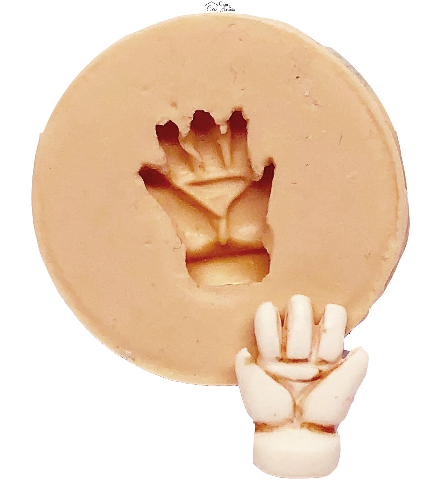 Molde de silicone - Mão Única - P13