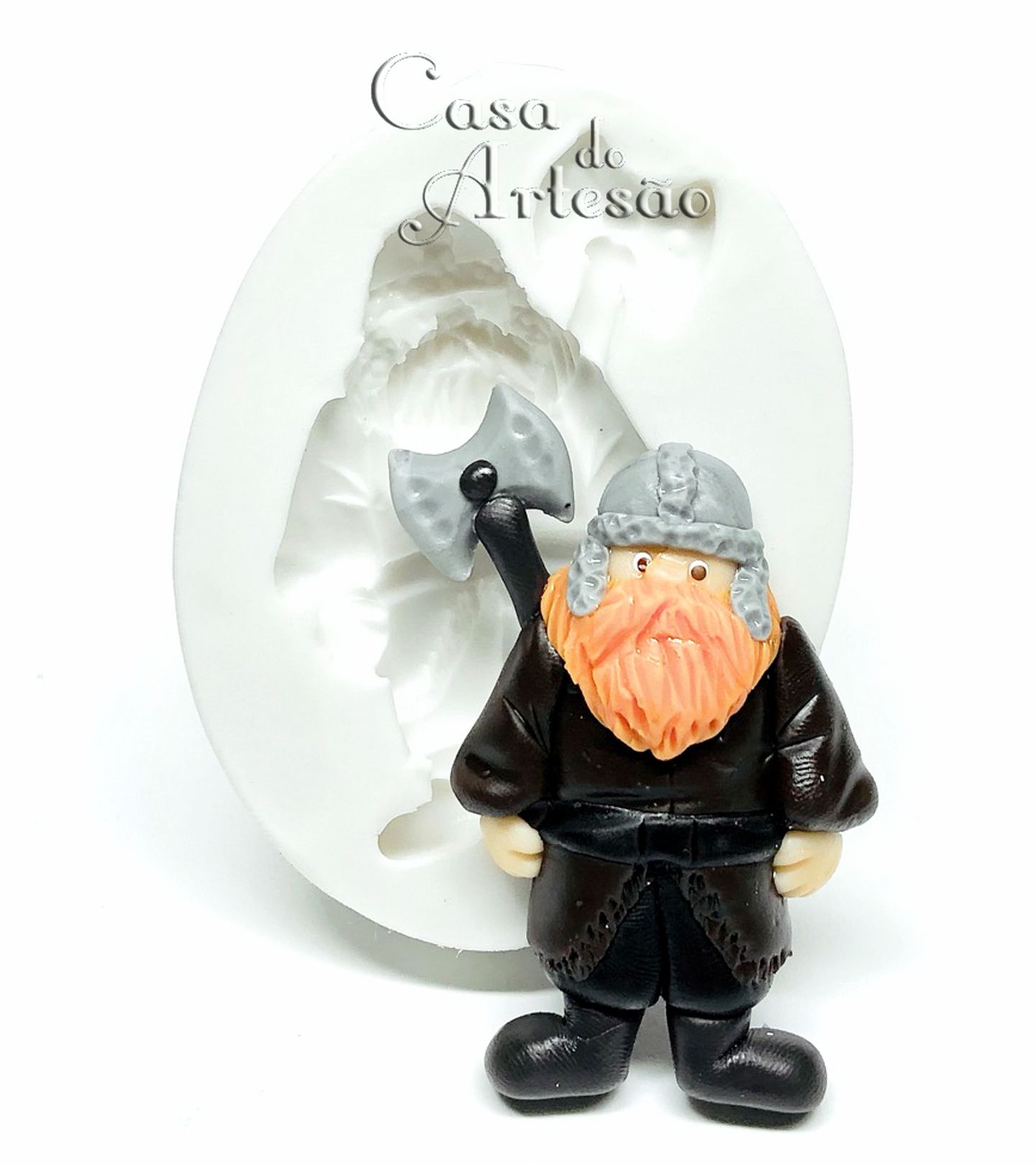 Molde de silicone - Senhor do Aneis - Gimli - Grande - P914
