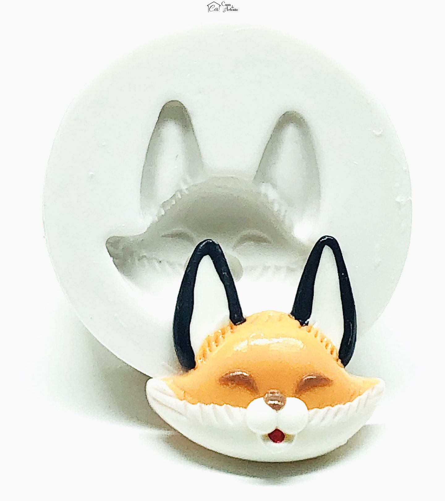 Molde de silicone - Lobo Guara - Rosto Pequeno - P1031