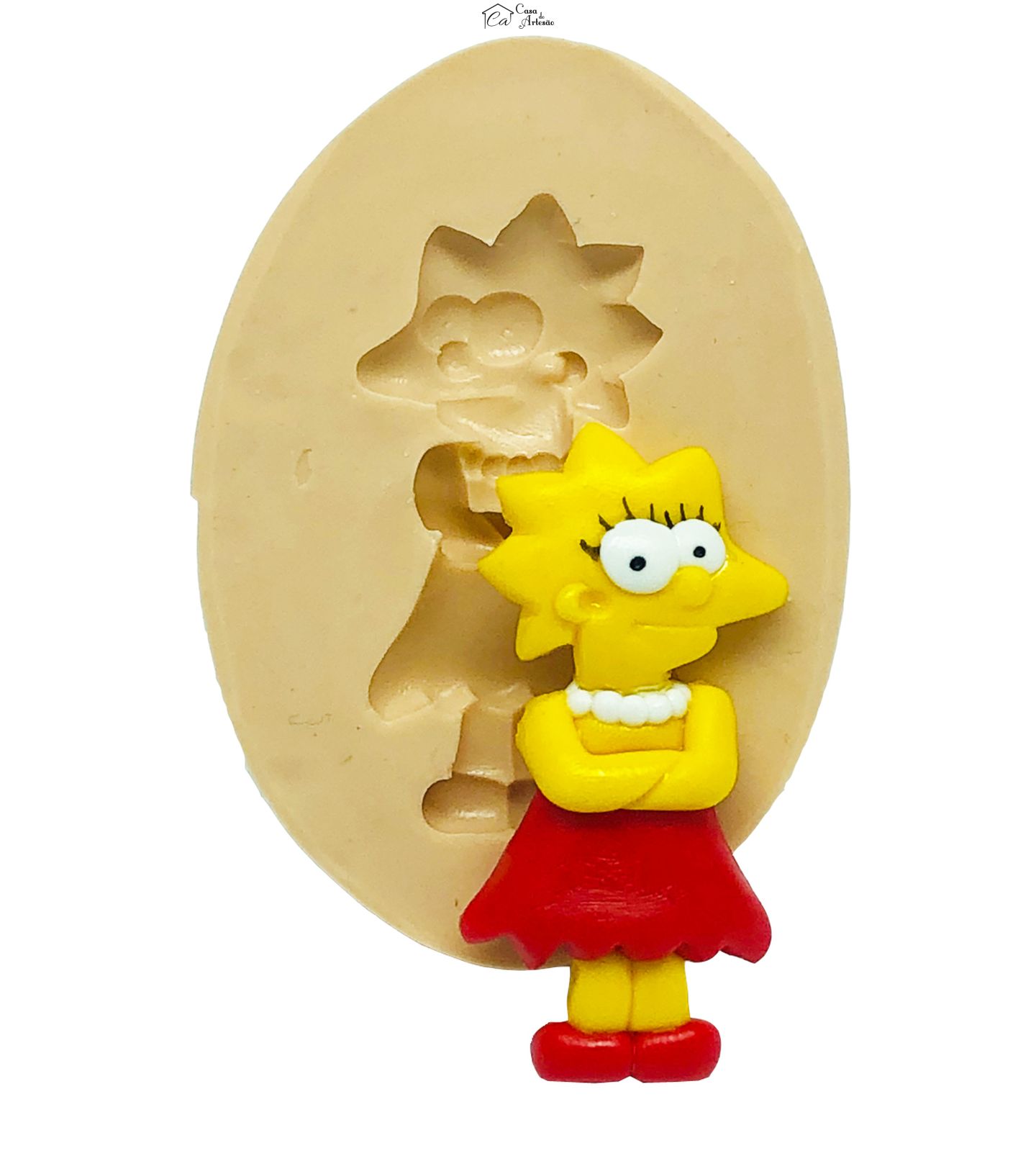 Molde de silicone - Simpsons - Lisa - Media - P833