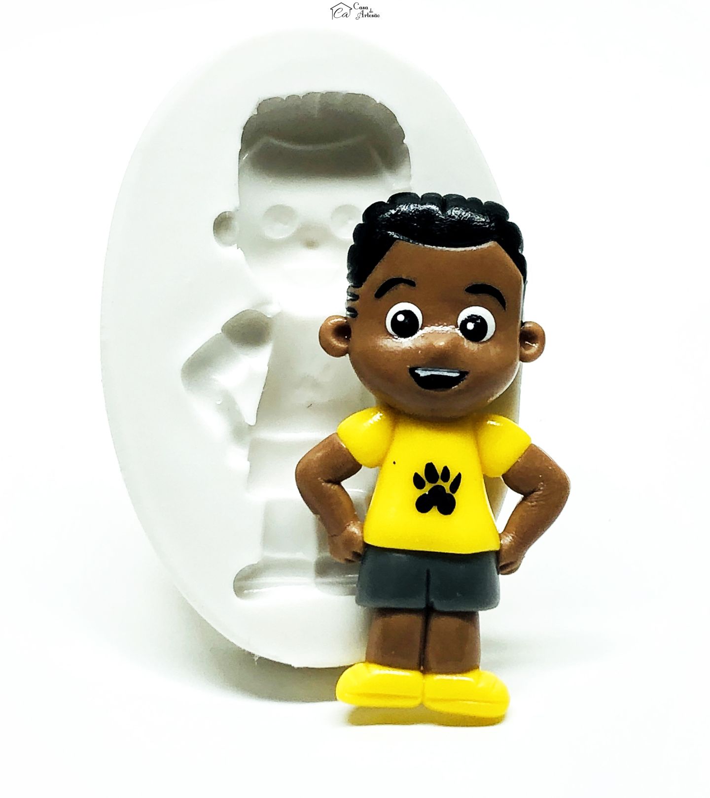 Molde de silicone - Os Aventureiros - Aventureiro Amarelo - Grande - P1015