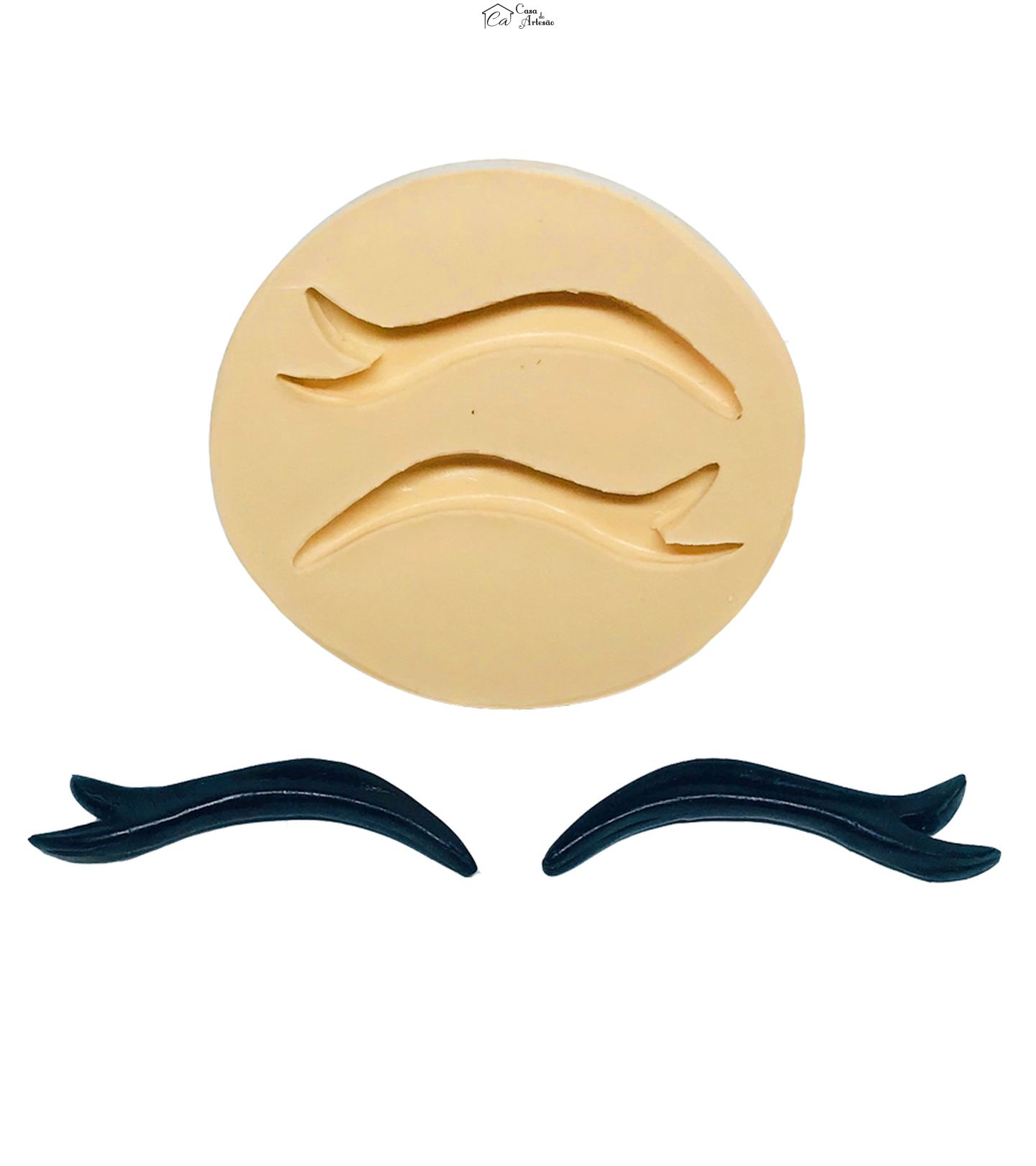 Molde de silicone - Unicornio - Cilios - Mod. 02 - Grande - P552