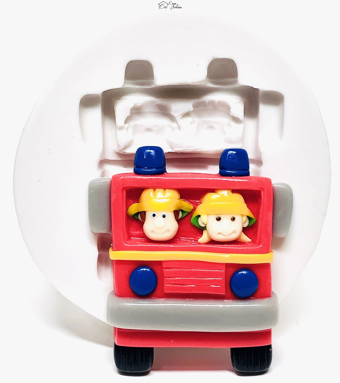 Molde de silicone - Bombeiro Sam - Caminhao - Grande - P1064