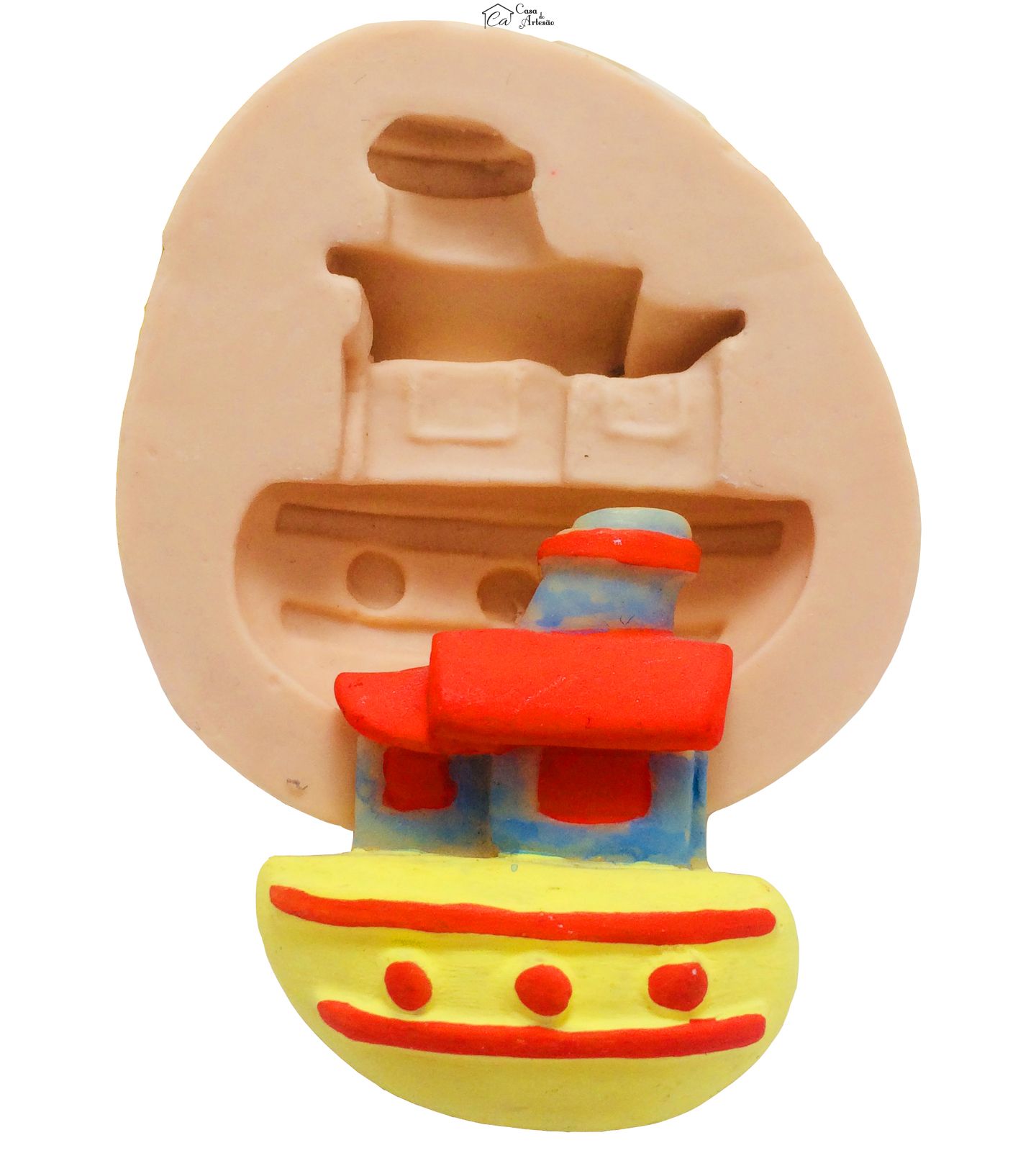 Molde de silicone - Barco - P48