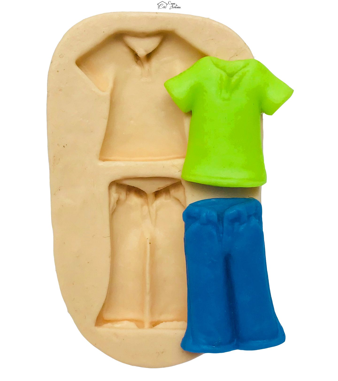 Molde de silicone - Calça - Camisa - P21