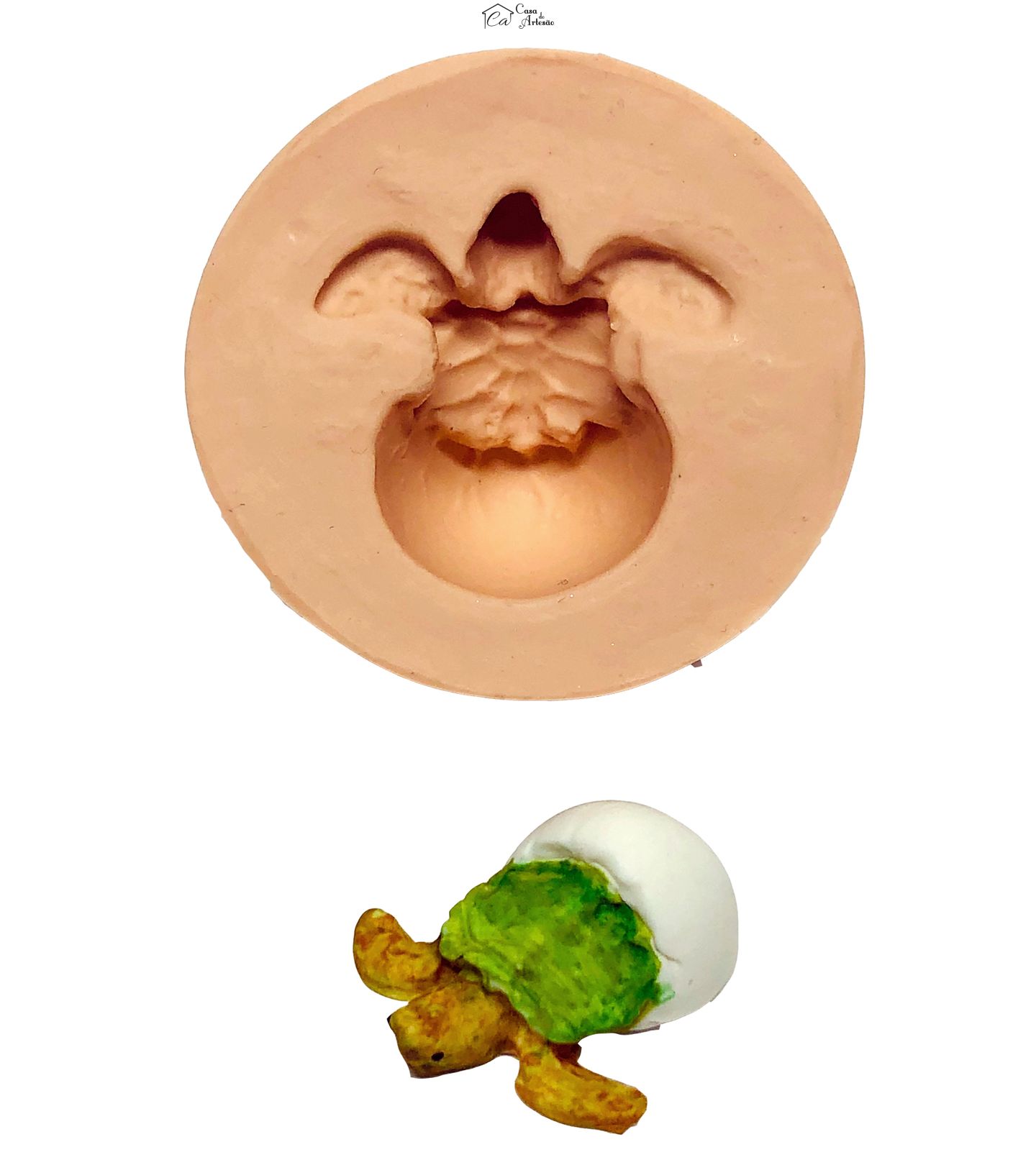 Molde de silicone - Tartaruga Saindo do Ovo