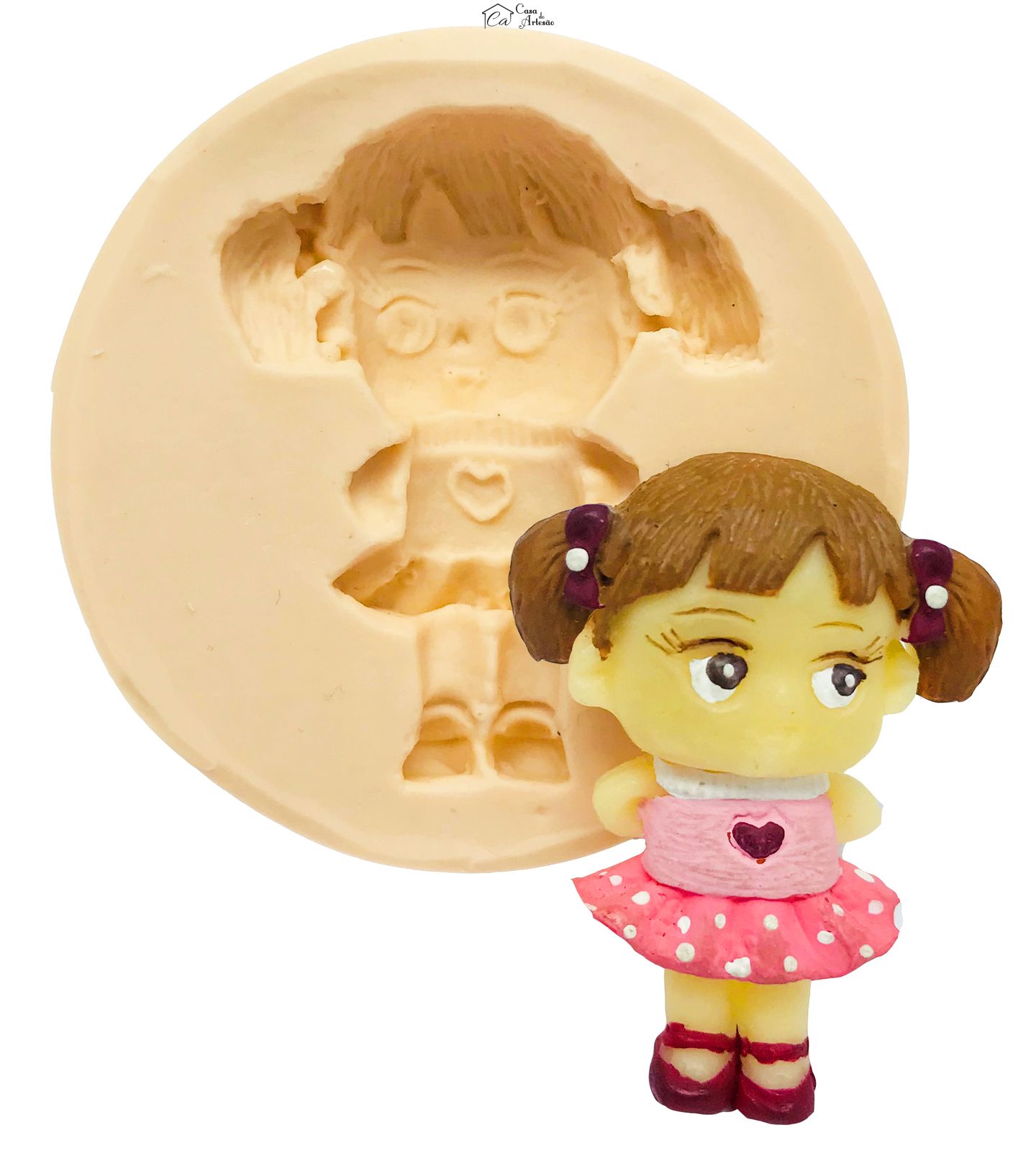 Molde de silicone - Menina