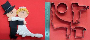 Cortador Aço - Casal de Noivos Dançando