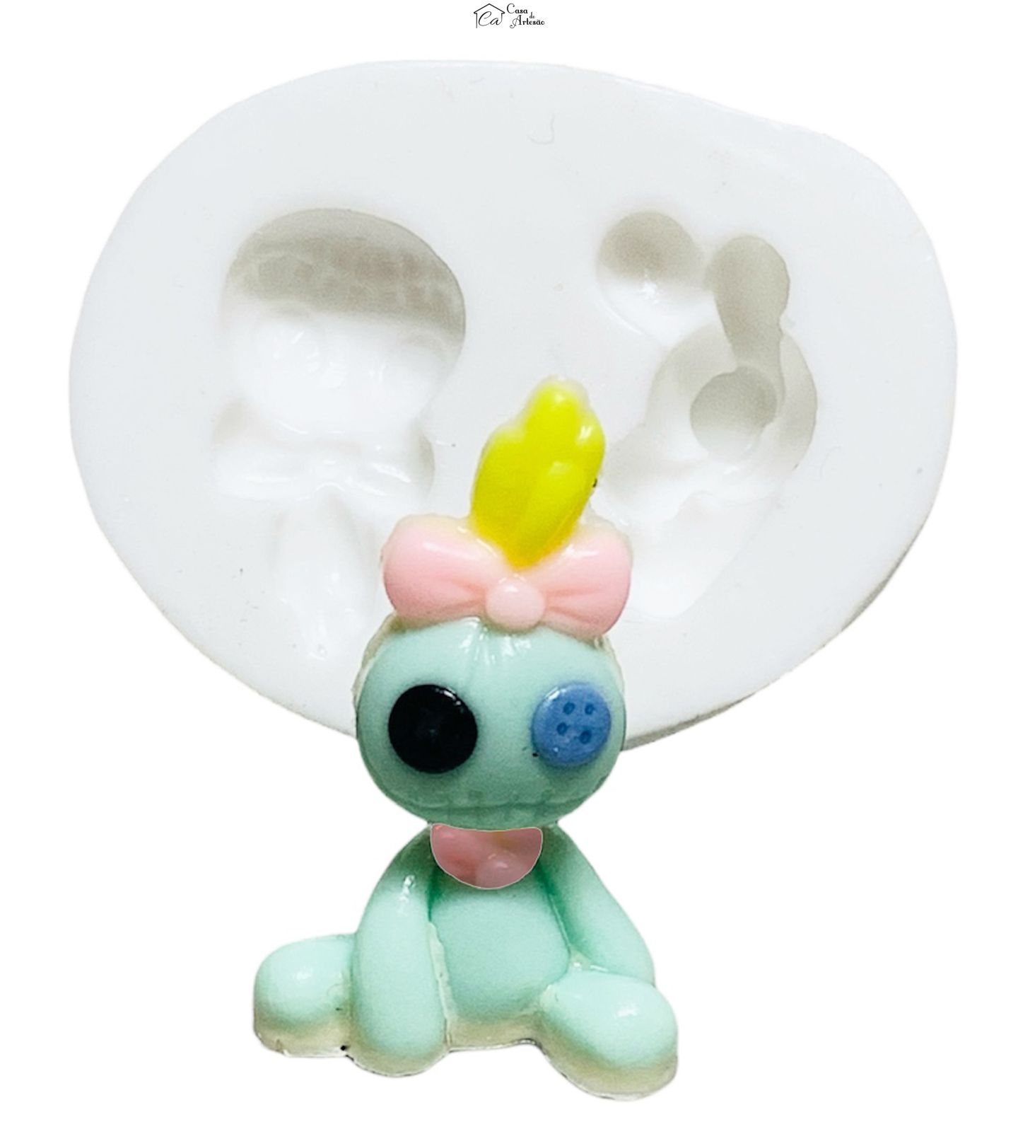 Molde de silicone - Lilo & Stitch - Scrump 3D - Pequena - P1241