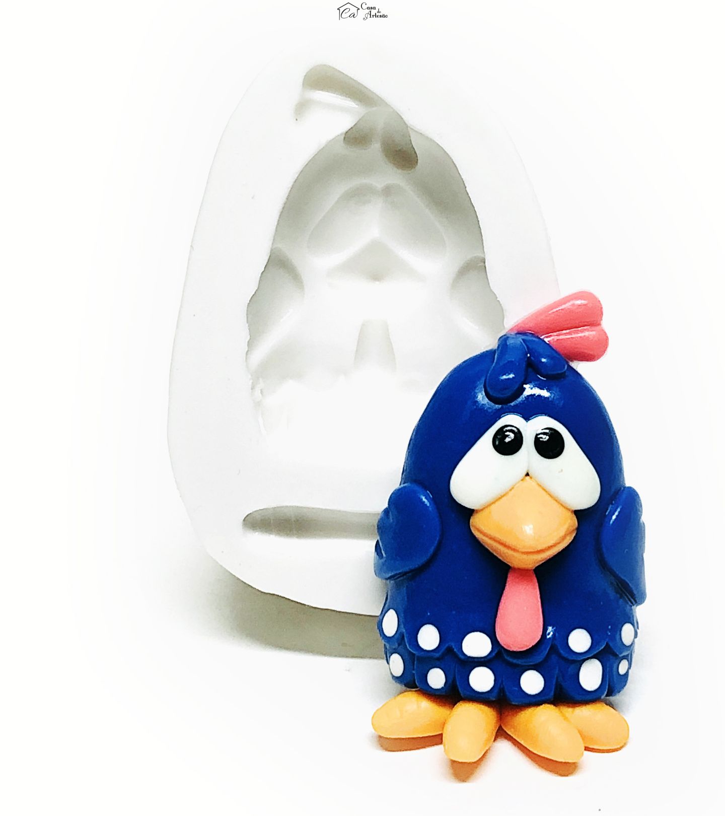 Molde de silicone - Galinha Pintadinha - Media - Mod.01 - P1106