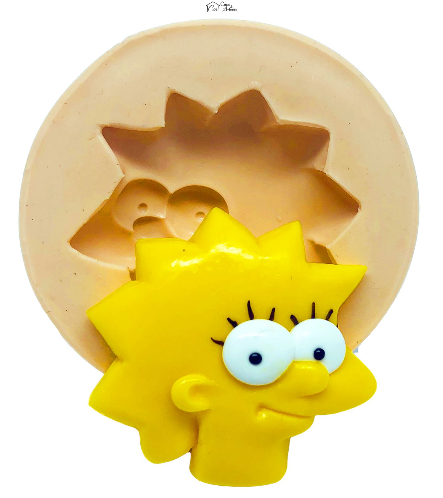 Molde de silicone - Simpsons - Rosto Lisa - Grande - P822