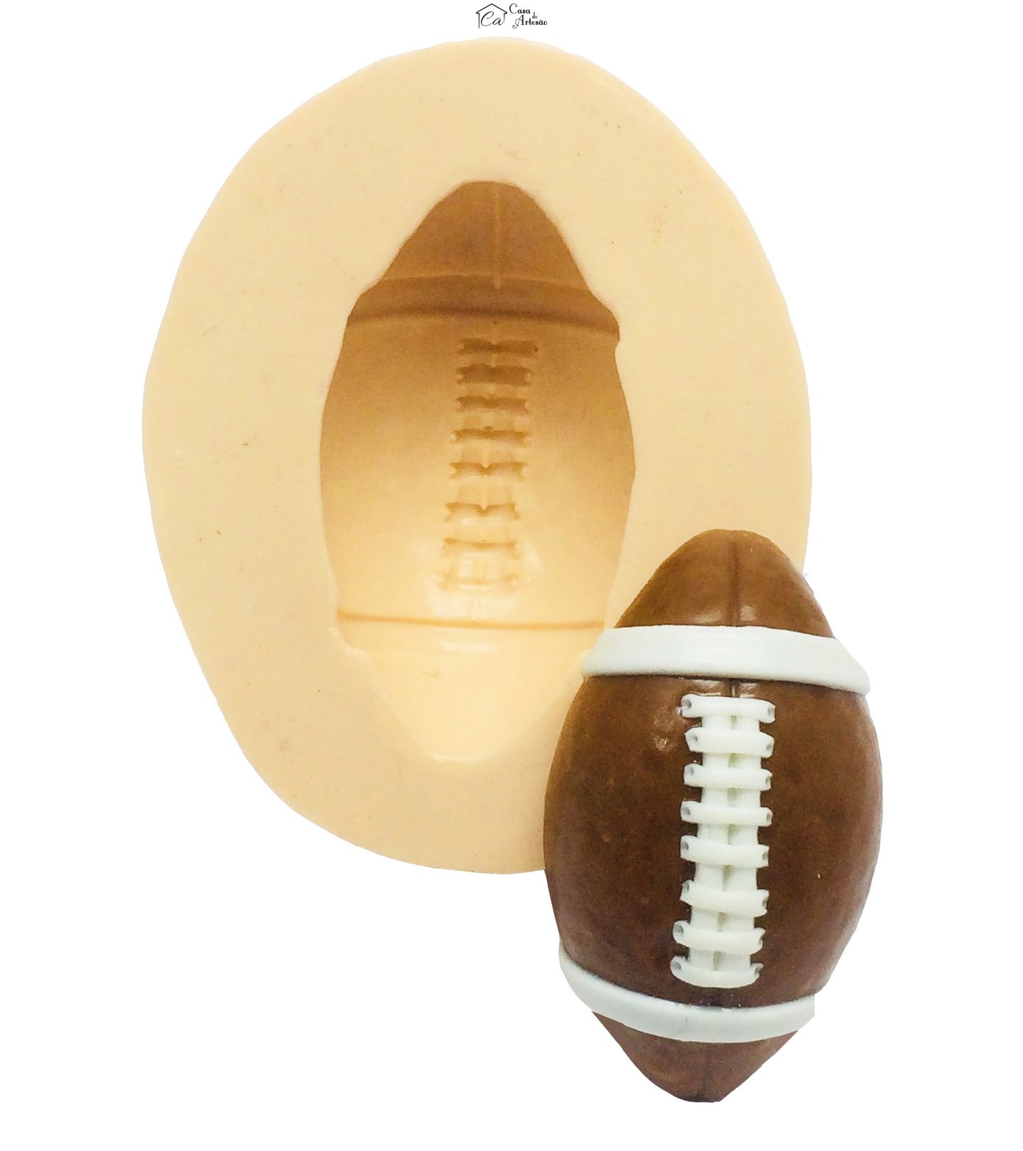 Molde de silicone - Bola Futebol Americano - Gd