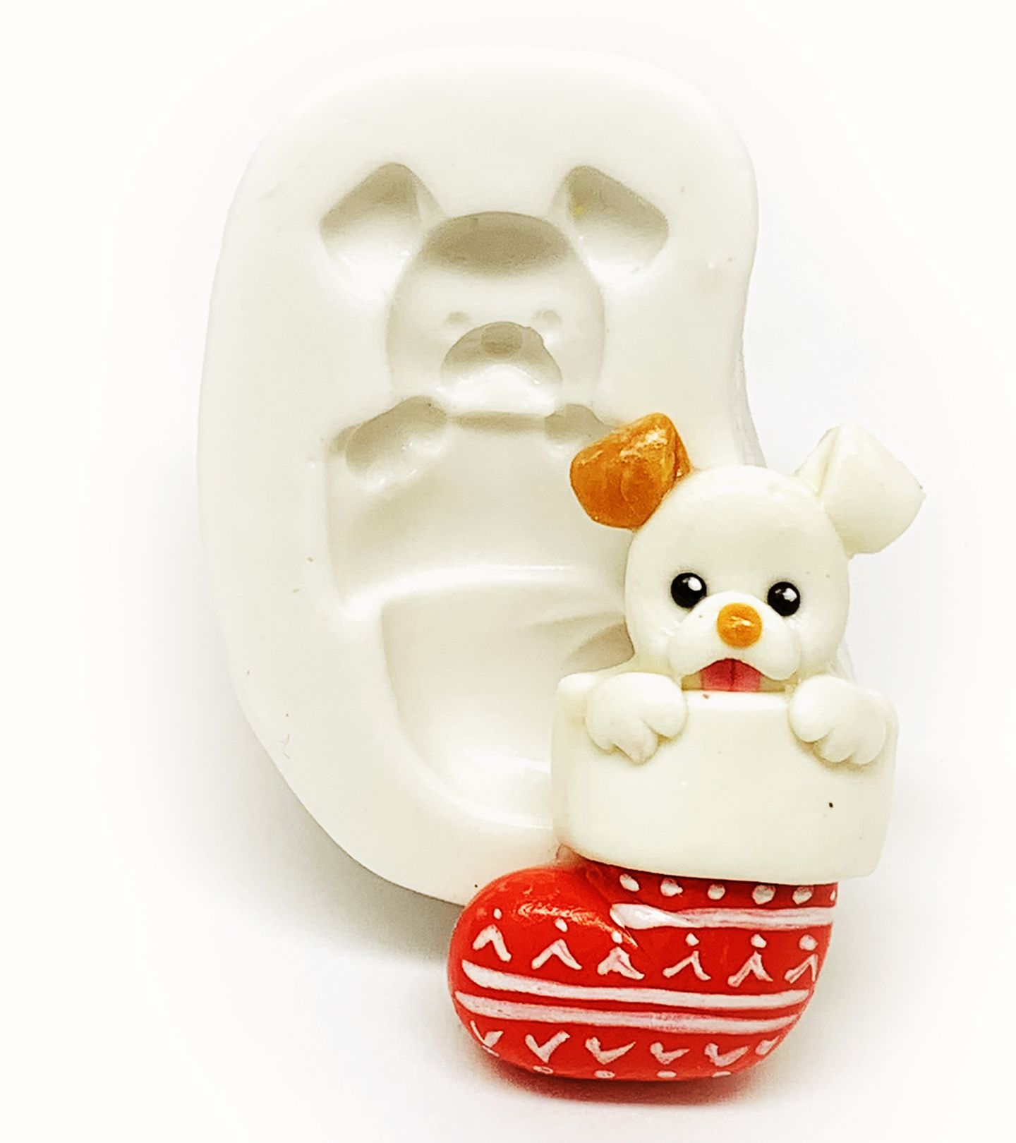 Natal - Cachorro na Meia - Pequeno - P1173