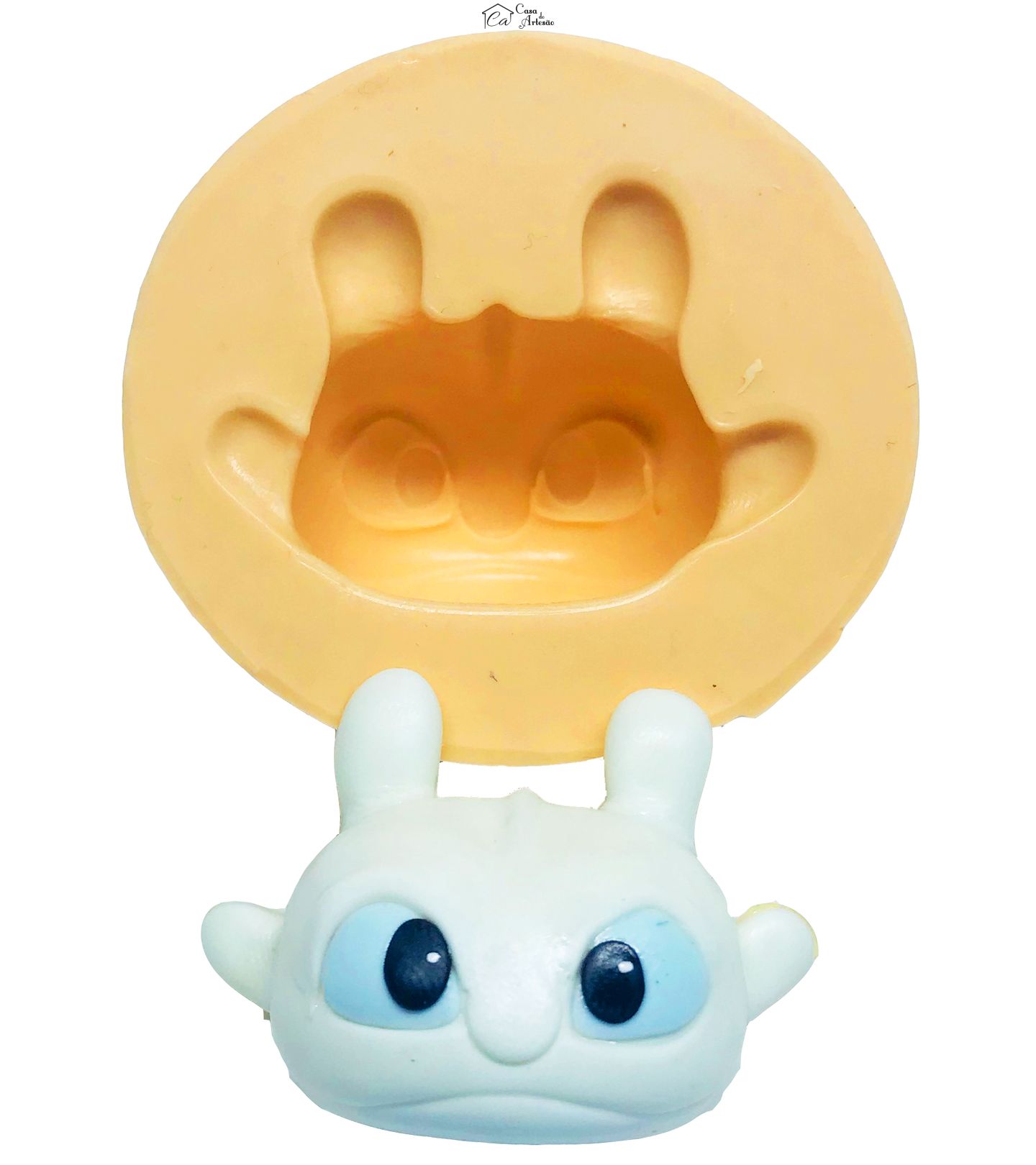 Molde de silicone - Como Treinar seu Dragão - Rosto Furia da Luz - Md. - P597