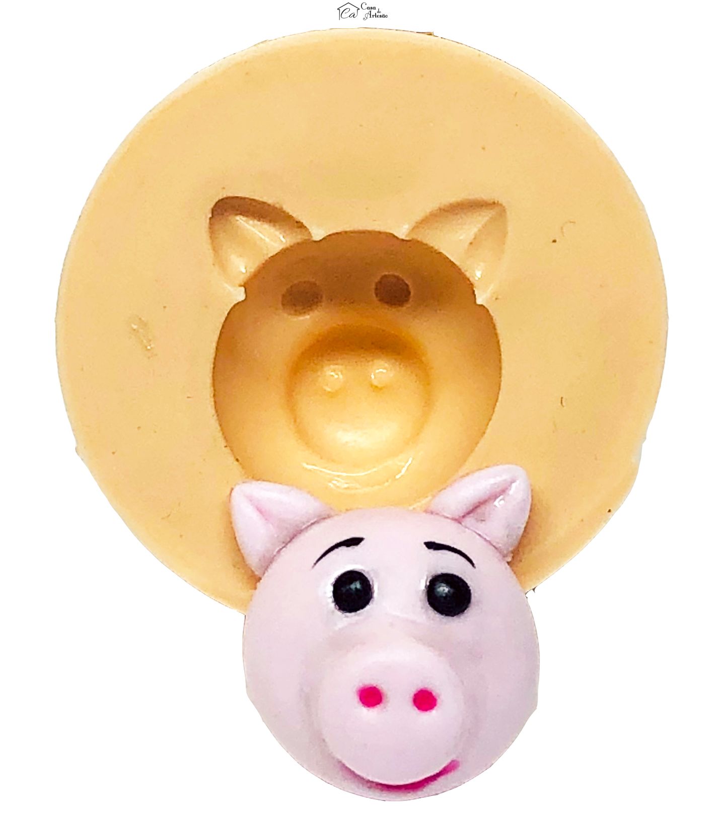 Molde de silicone - Toy Story - Rosto Porco - Pequeno - P645