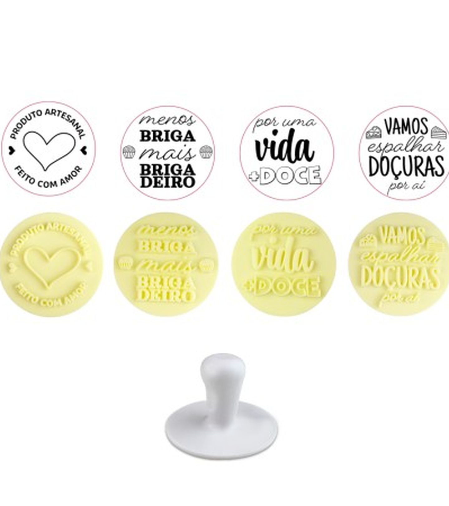 Carimbo Blue Star - Diâmetro 5,0 cm - Kit Frases Doces - Cod.1843