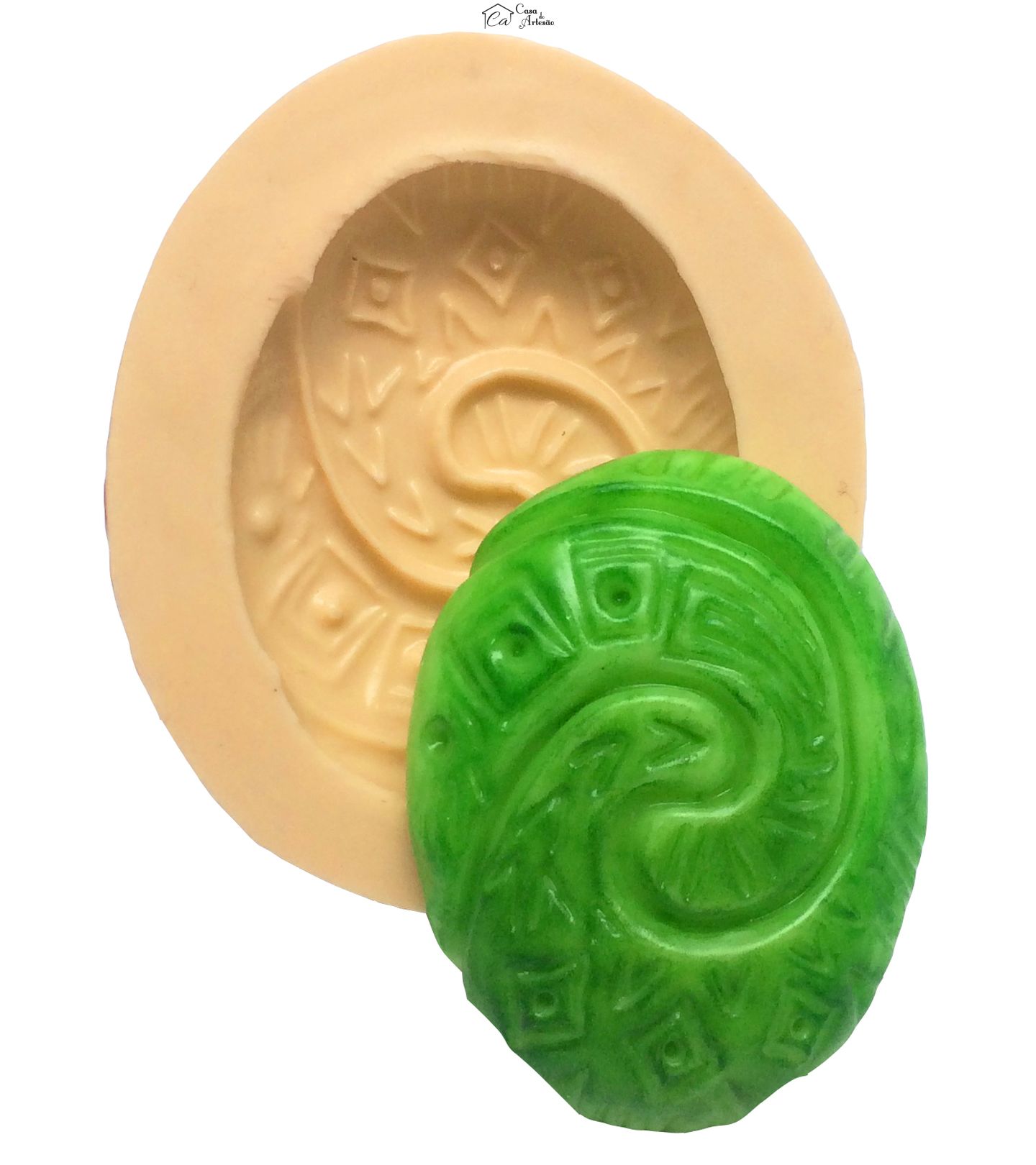 Molde de silicone - Moana - Amuleto - Coração de Te Fiti Grande - P312