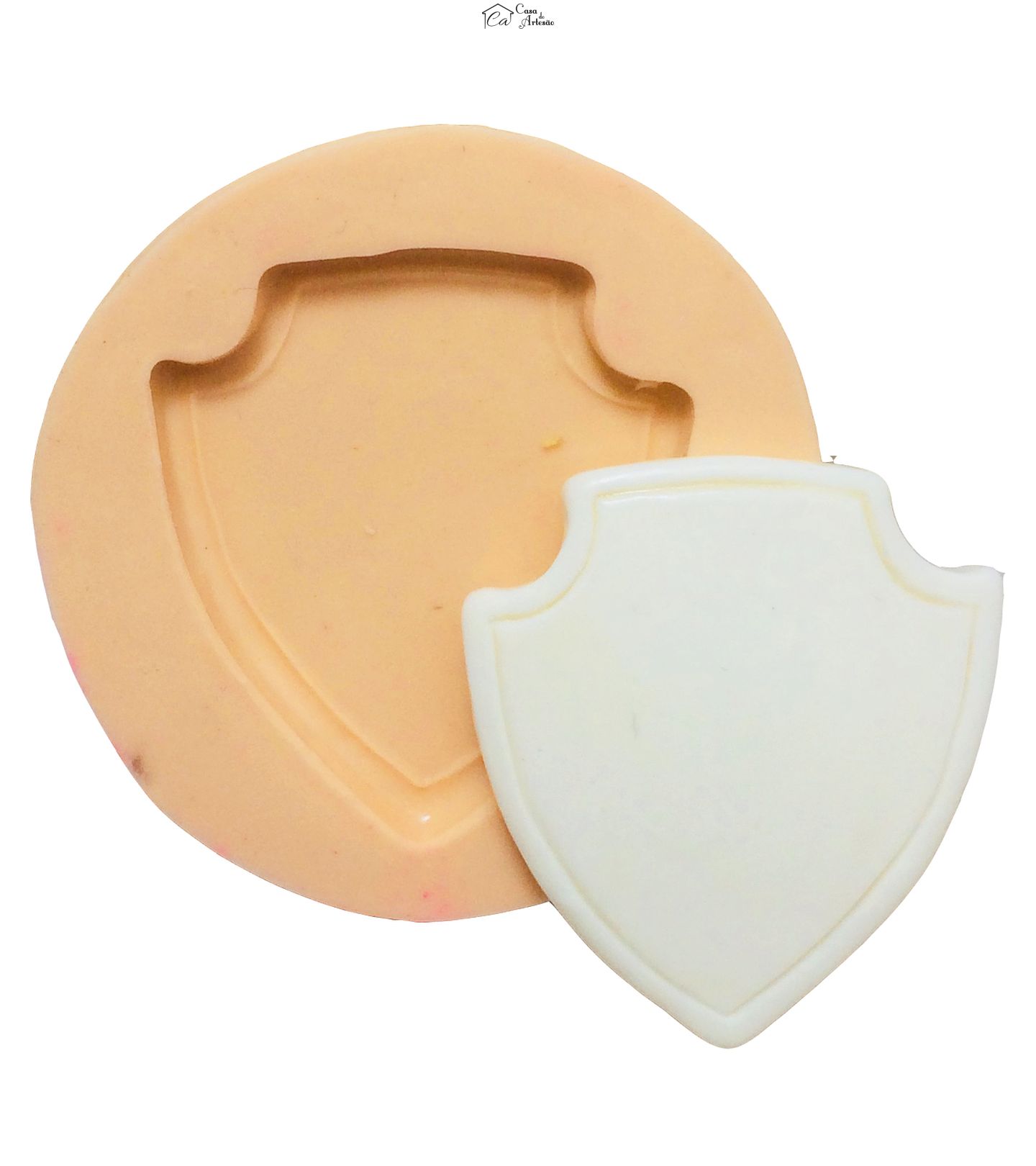 Molde de silicone - Patrulha Canina - Escudo Liso - Medio - P386