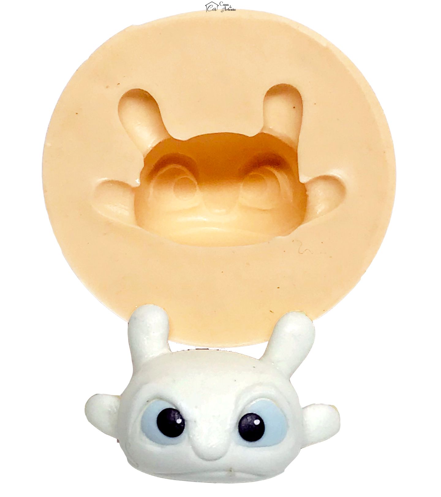 Molde de silicone - Como Treinar seu Dragão - Rosto Furia da Luz - Pq. - P585